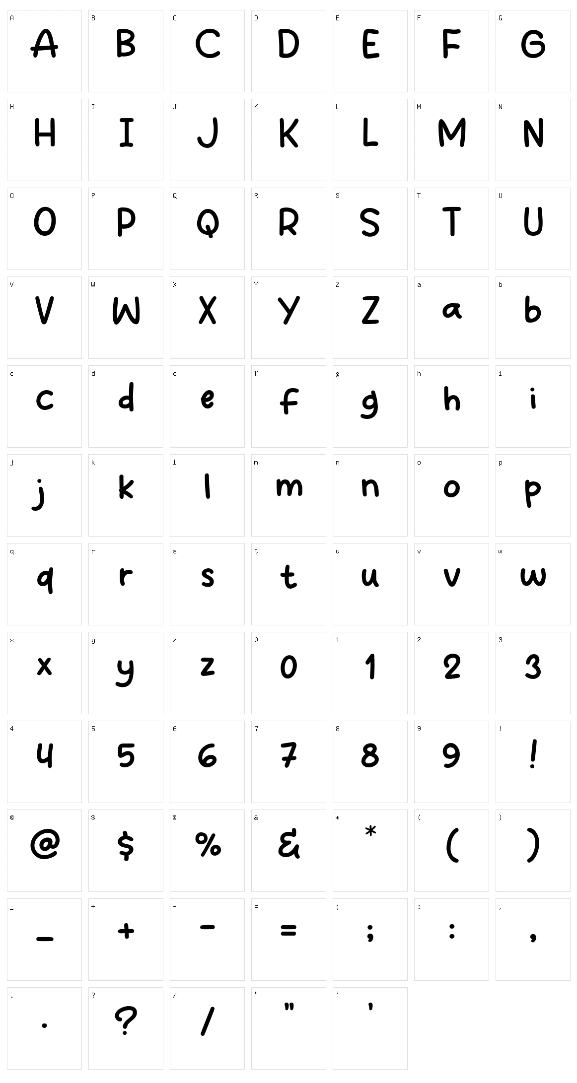 Jade Smile Character Set