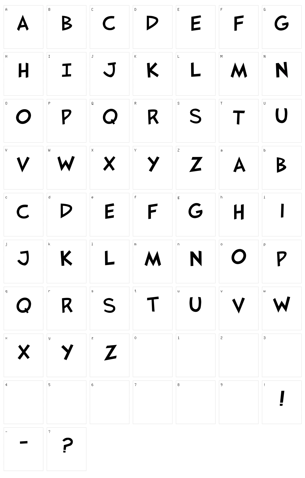 JaysFX Character Set
