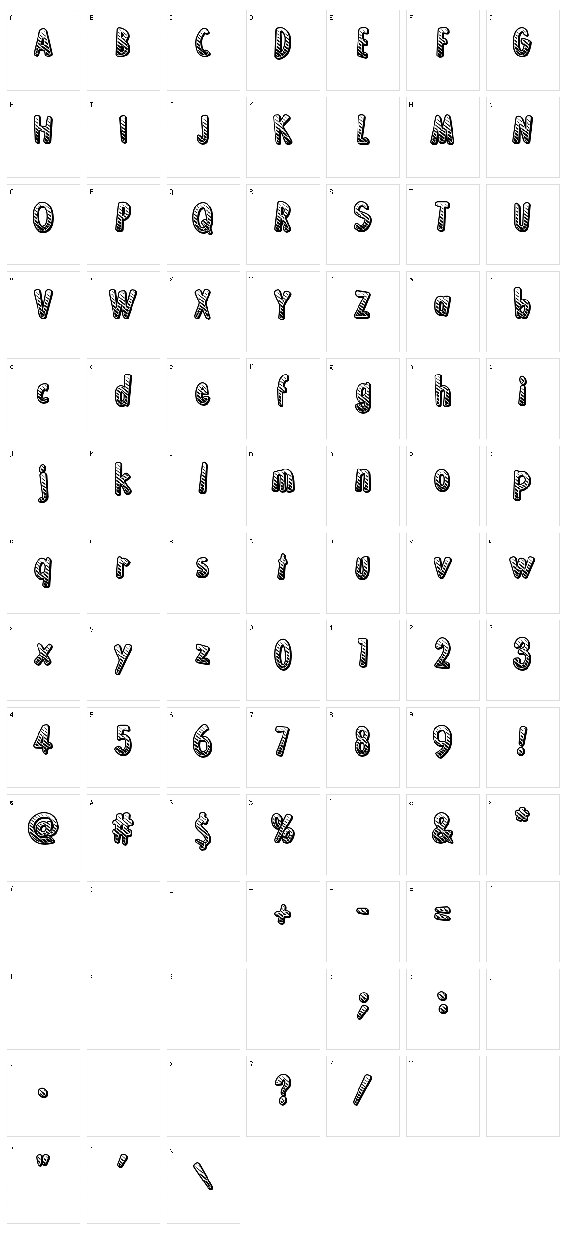 Ka-Boing! Character Set