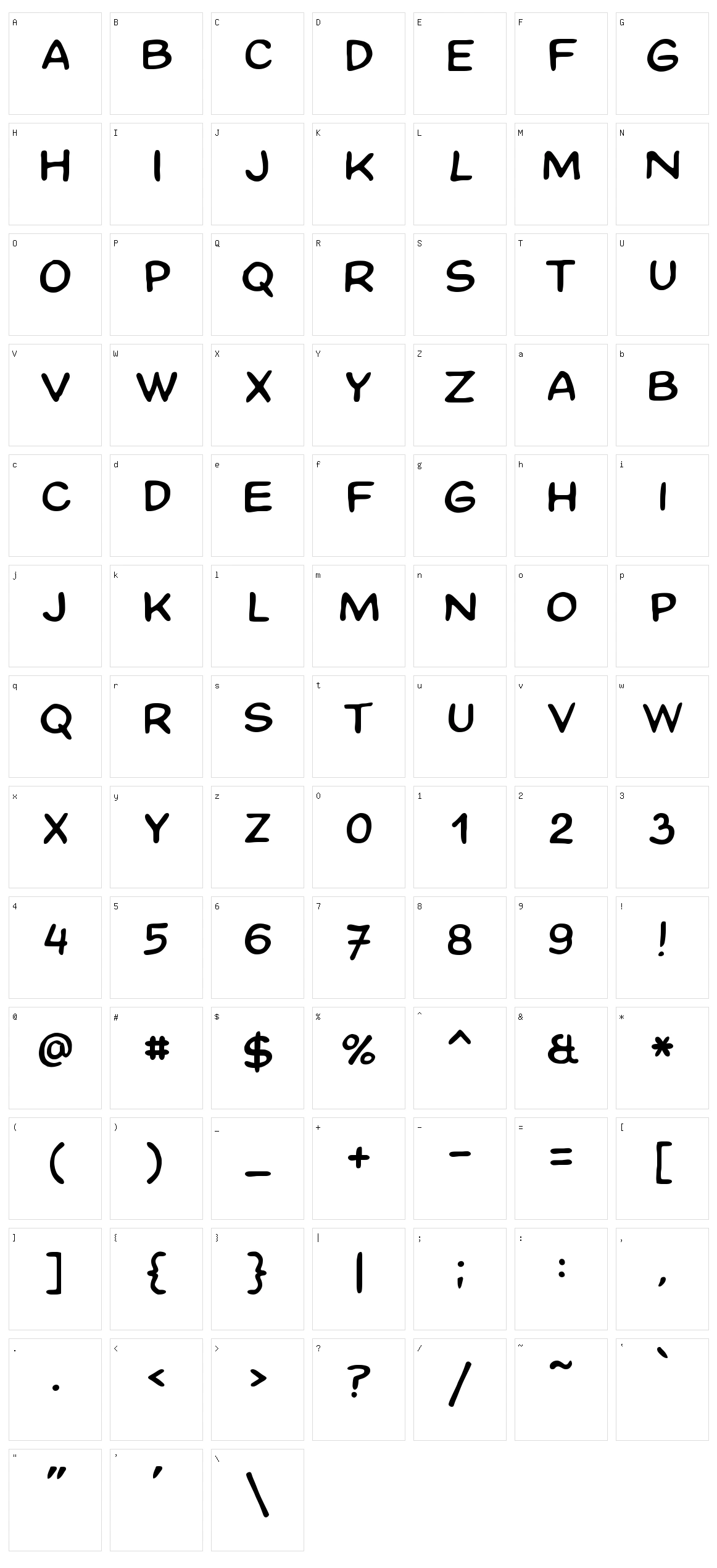 KÃ¡ja Saudek Basic Character Set