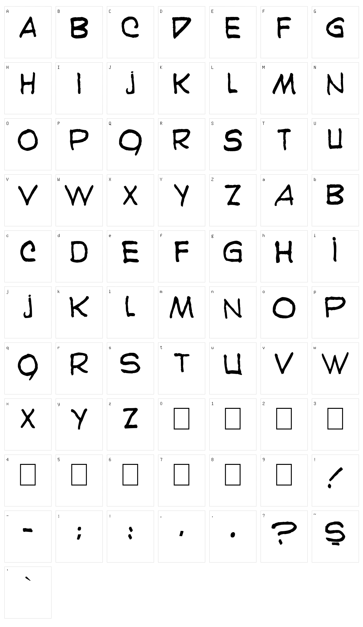 Karaoglan Character Set