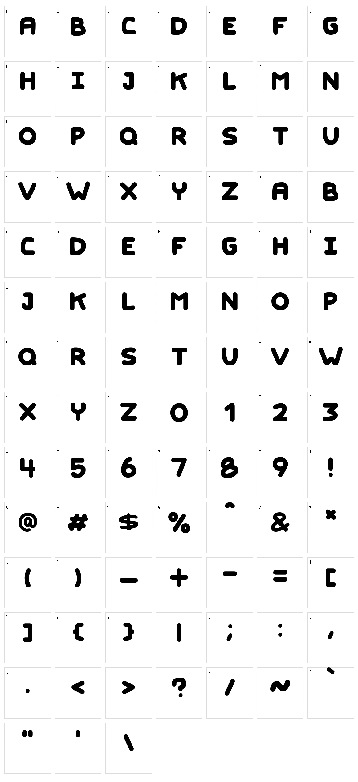 Kids Marker Character Set