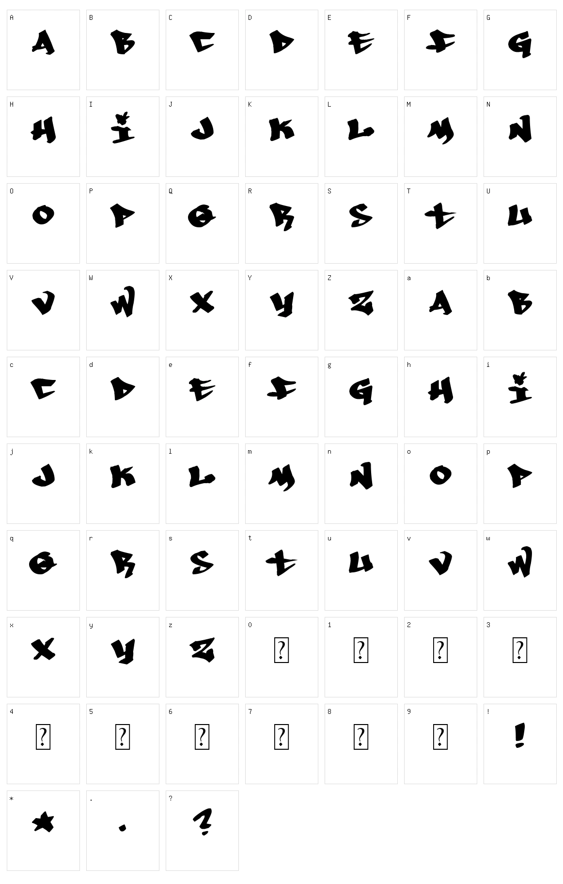 Whoa! Character Set