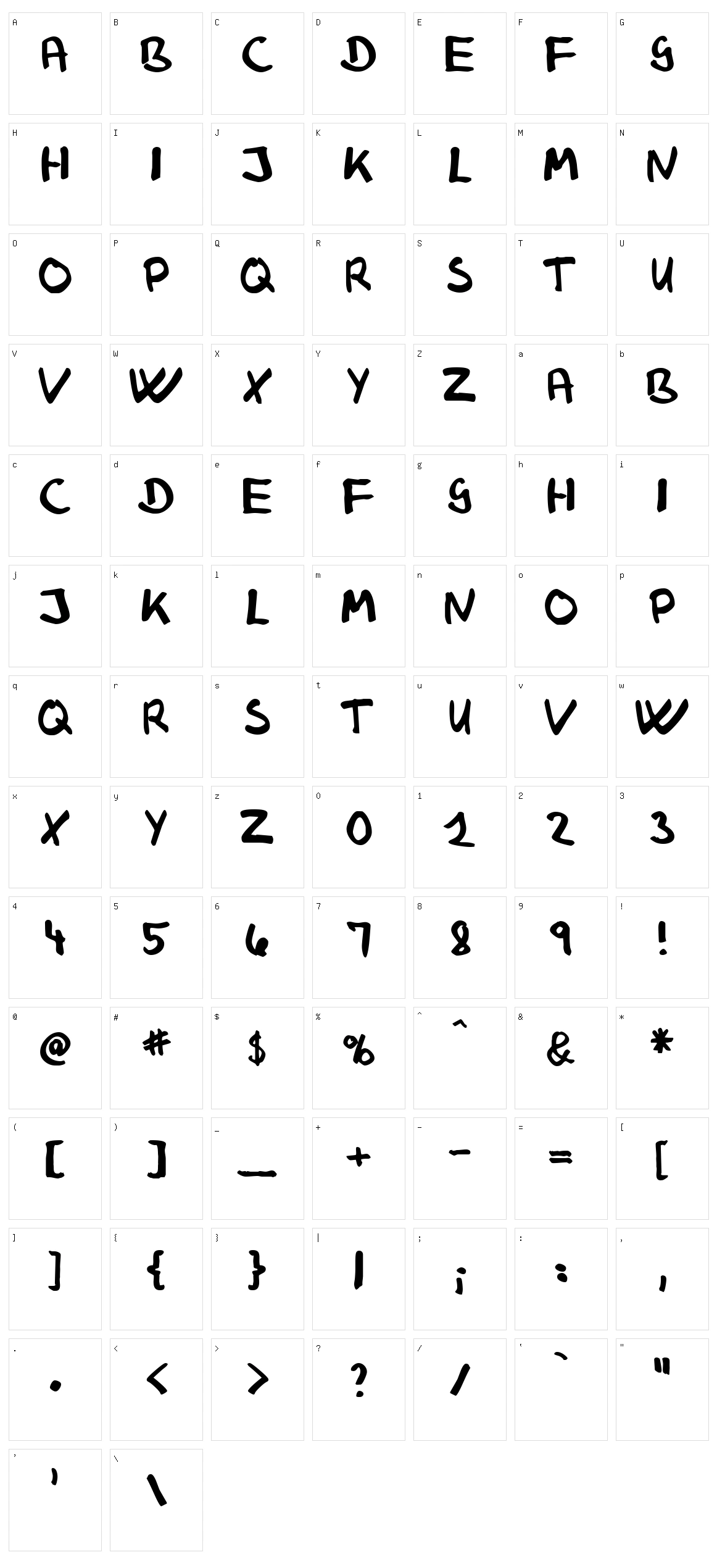 Klaus Johansen Character Set