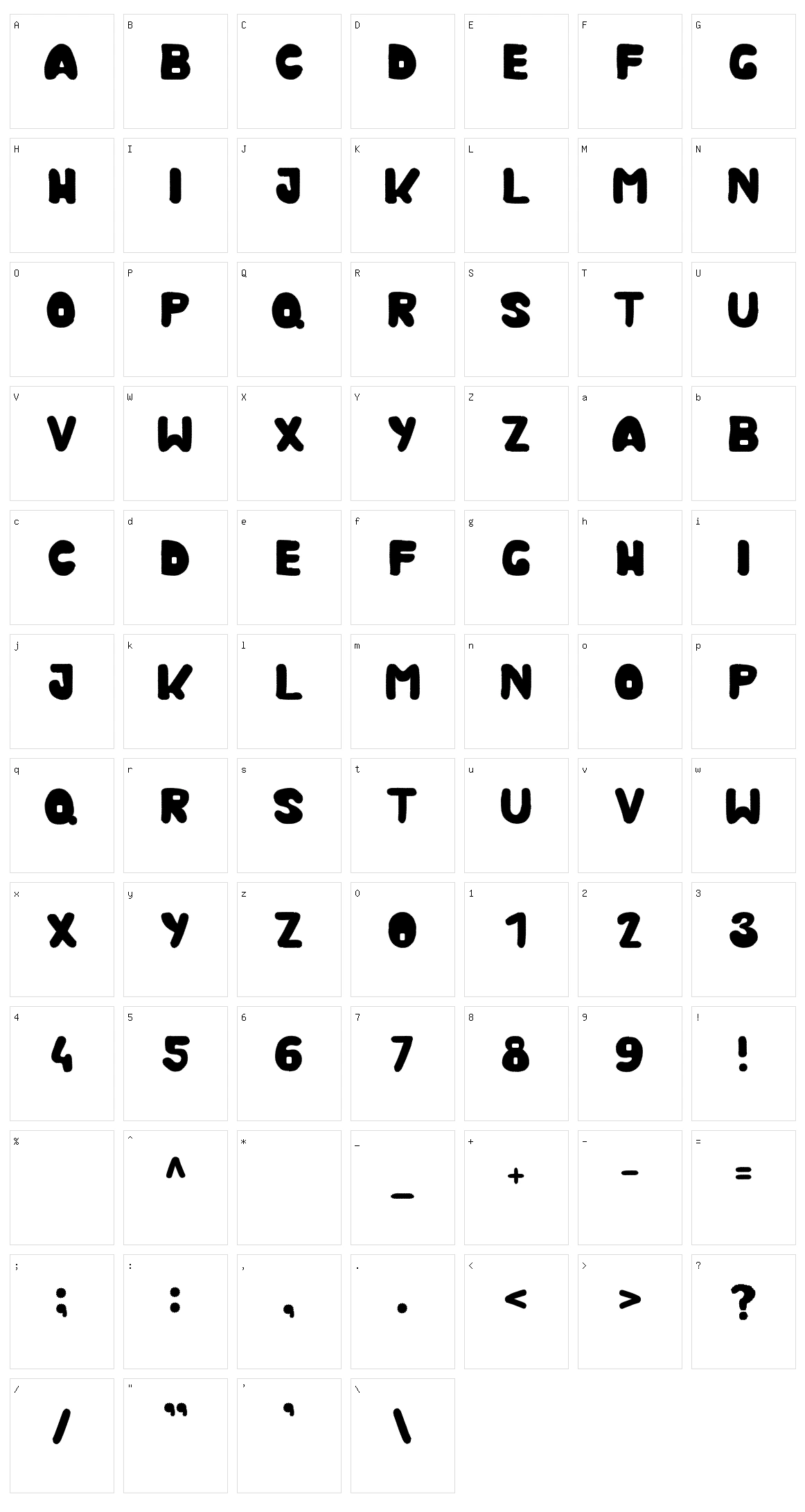 Kmurka Character Set