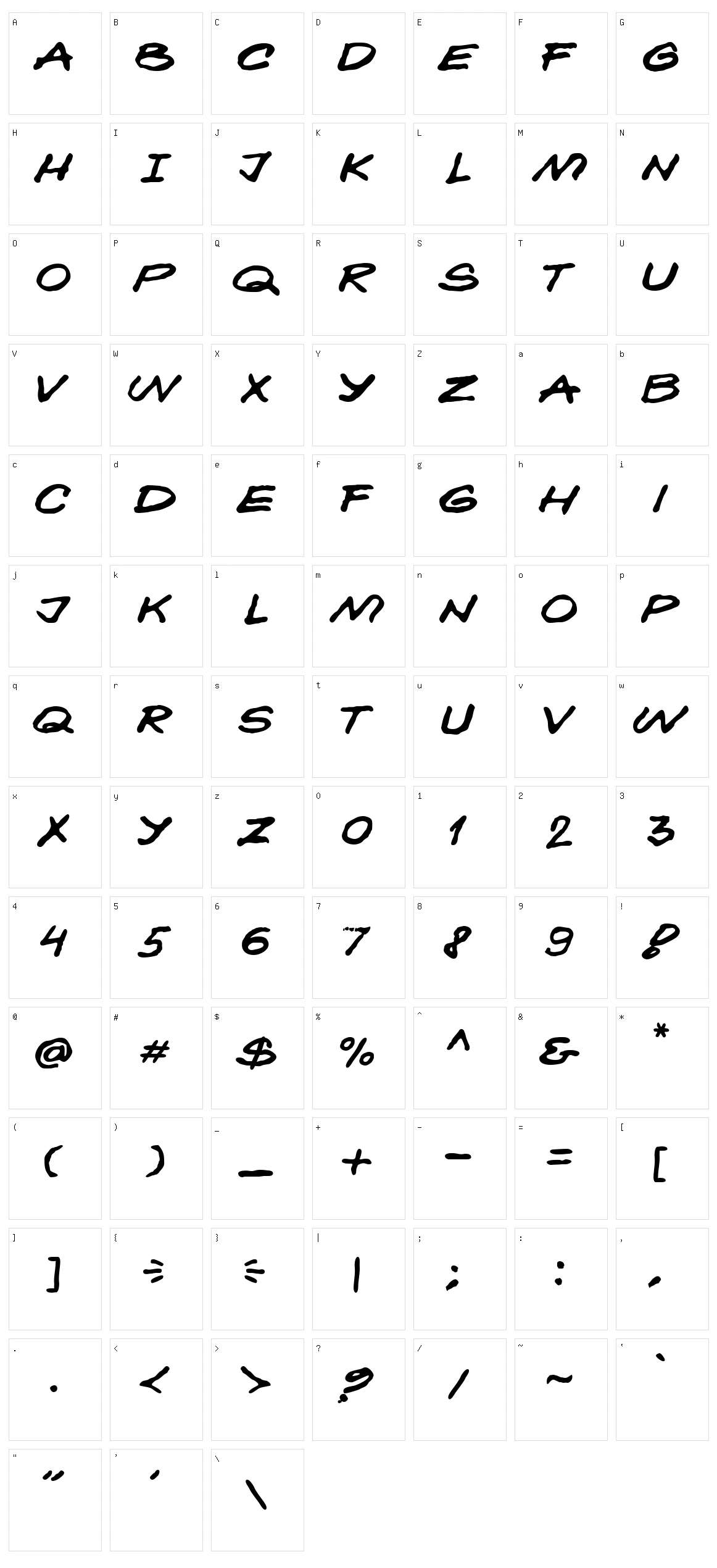 Kokan Character Set