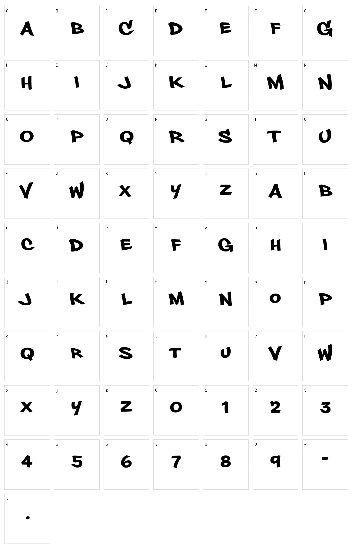 Philly Sans Character Set