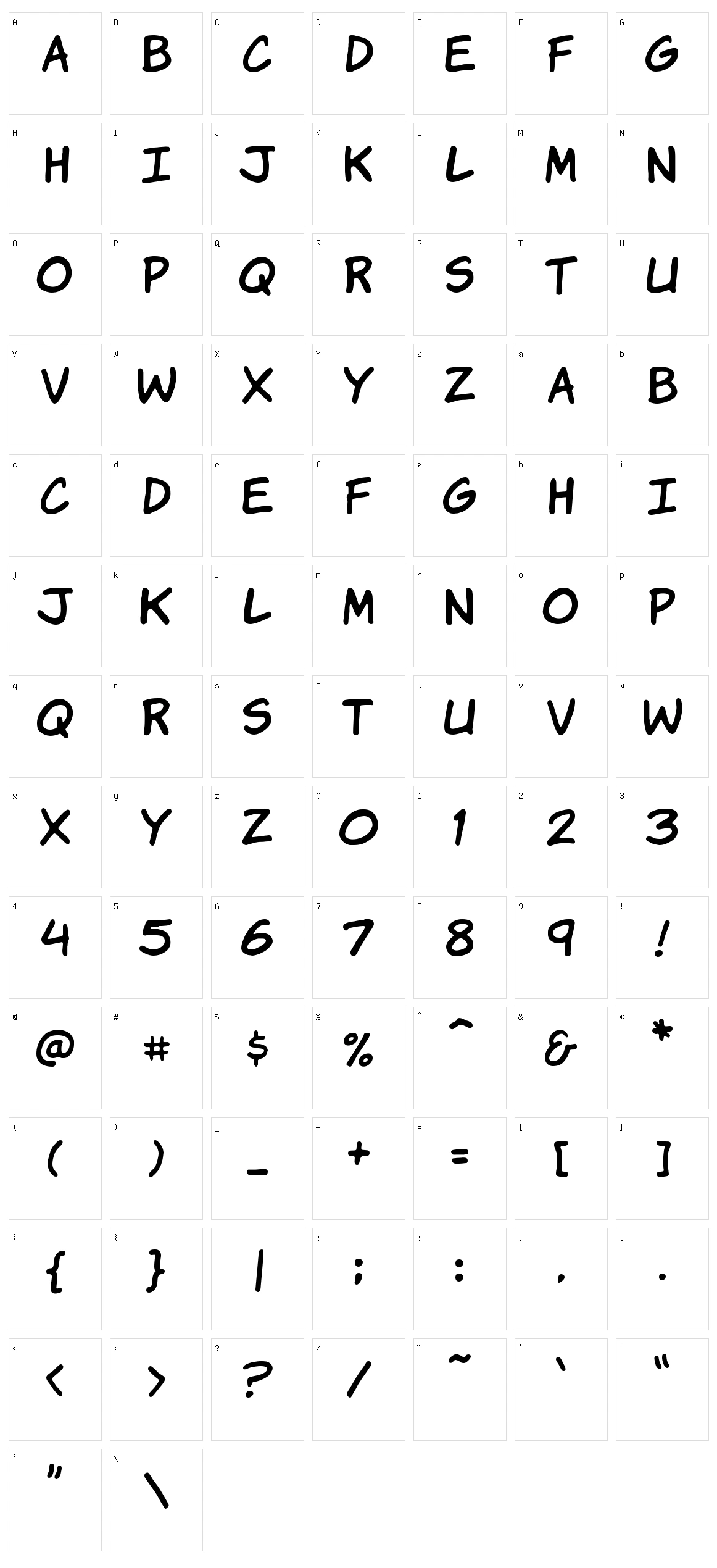 Komika Hands Character Set