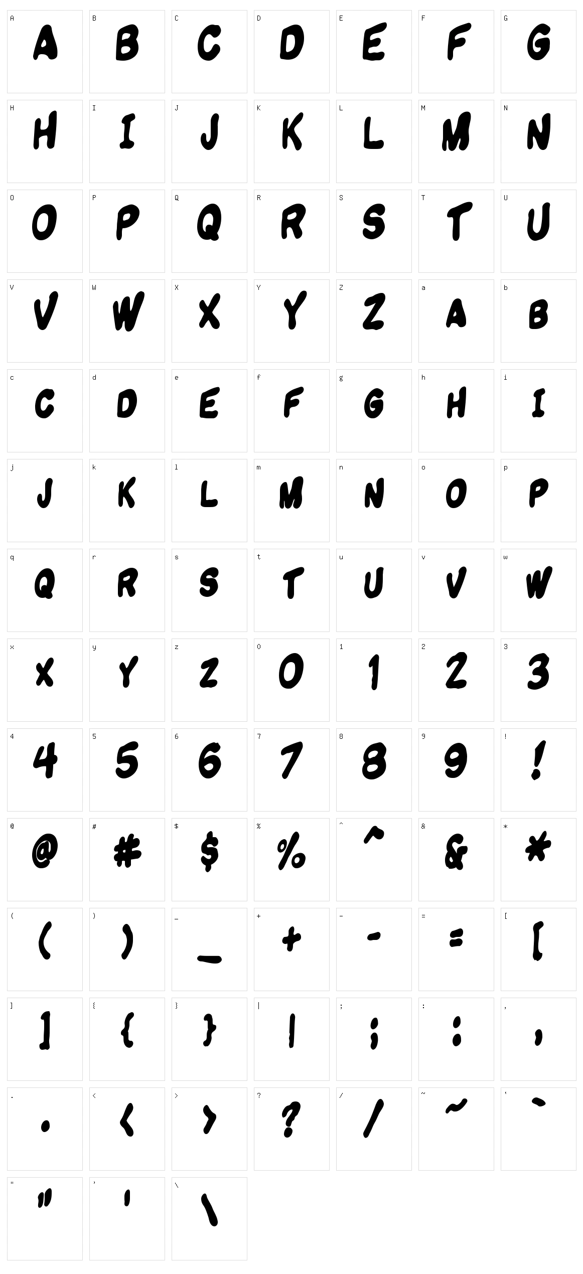 Komikandy Character Set