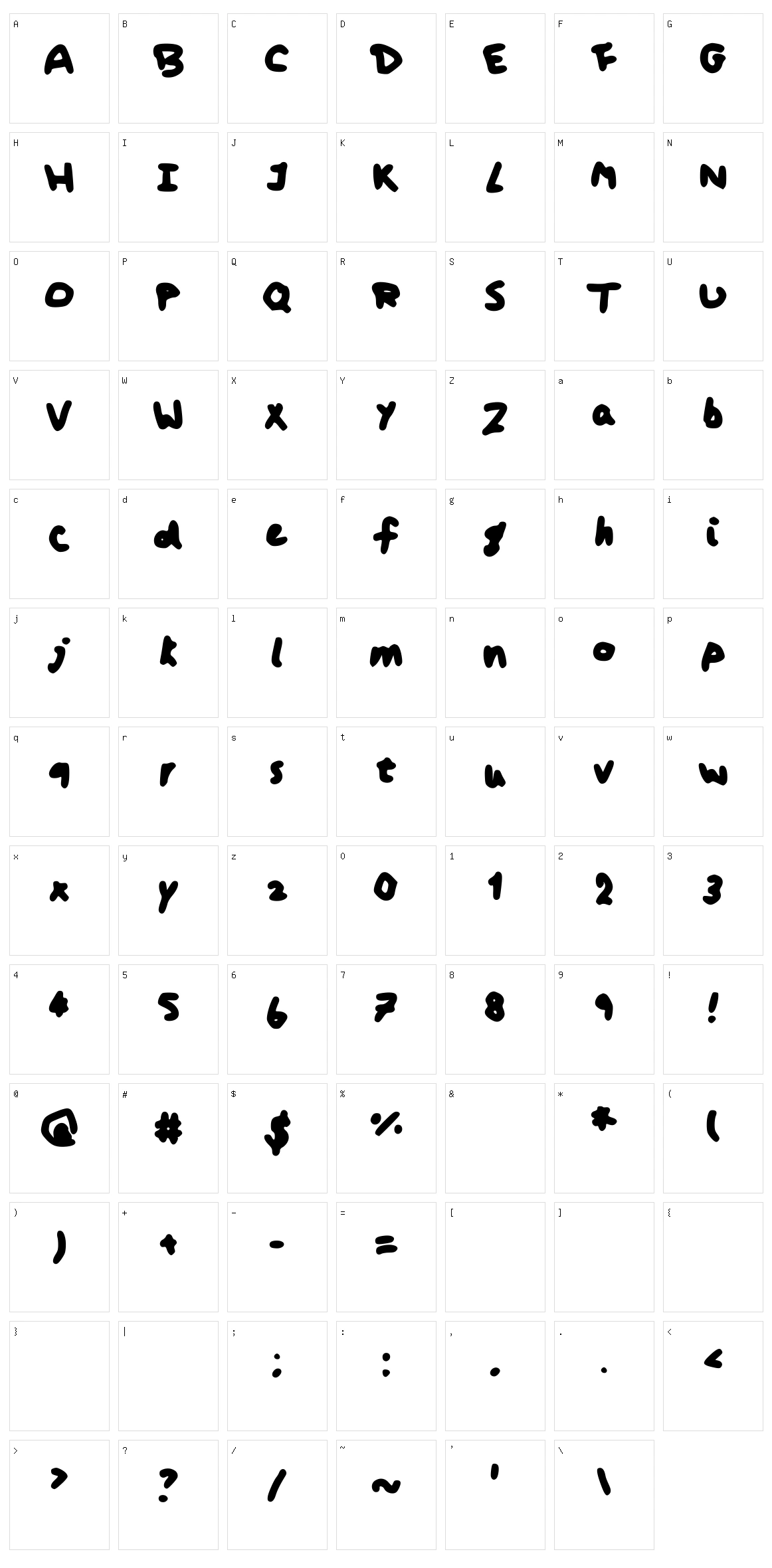 Koshari Character Set