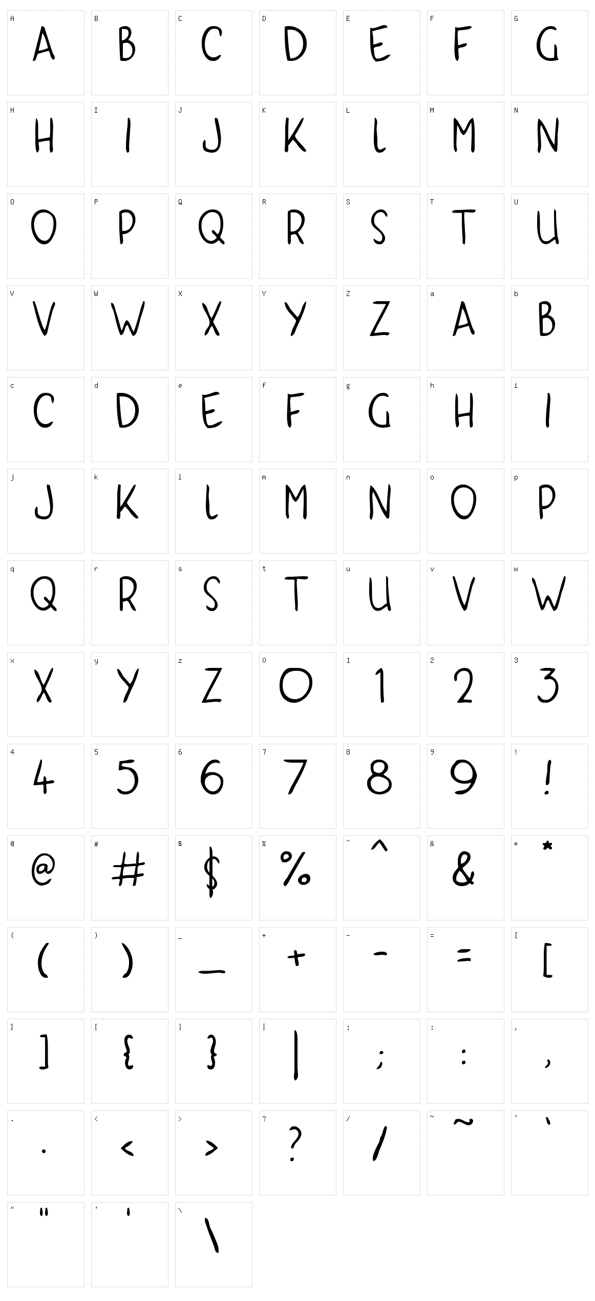 Kyri Kaps Character Set