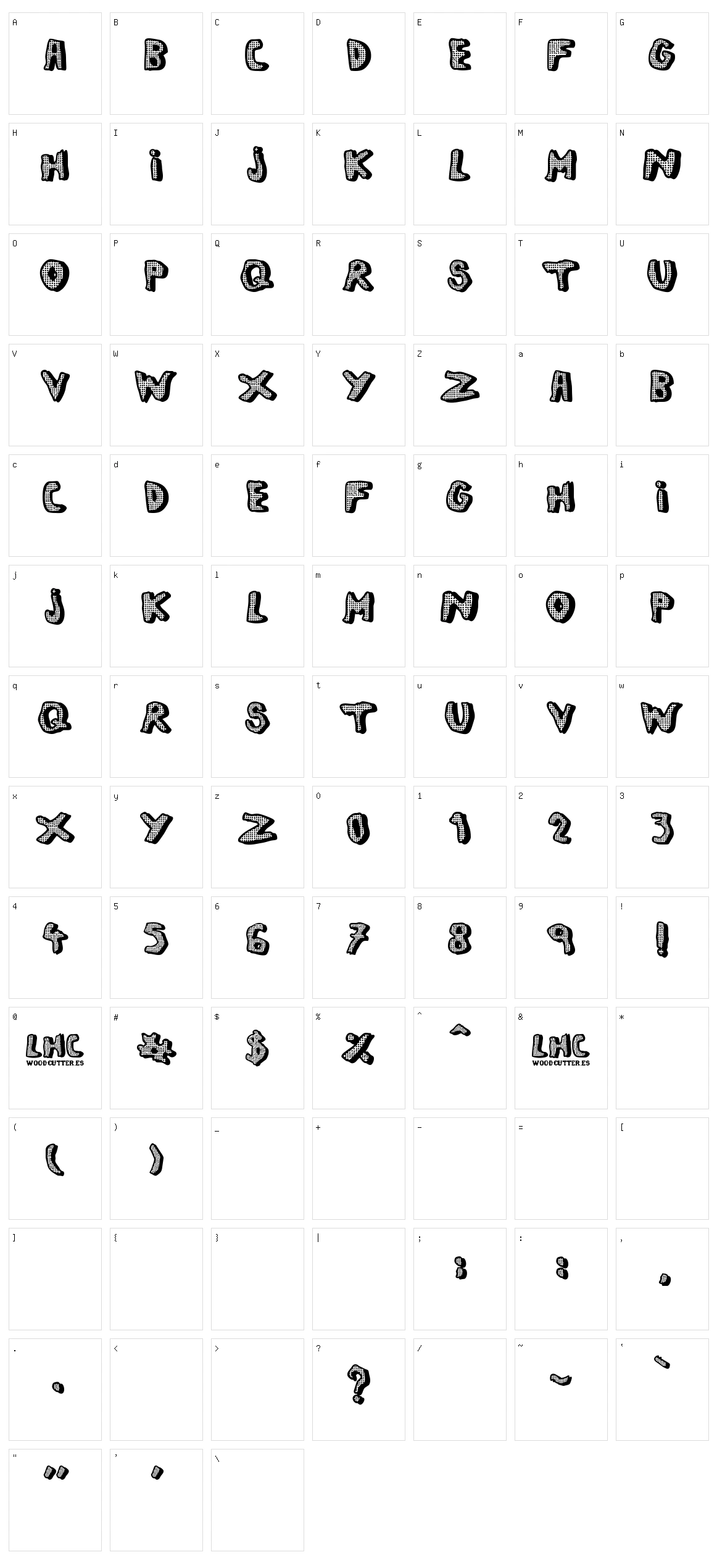 Left Hand Comic Character Set