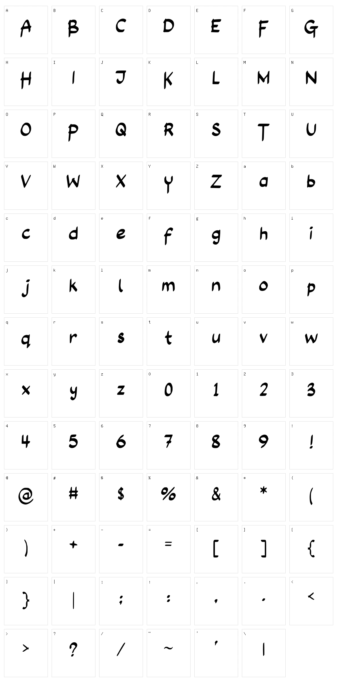 Long Assignment Character Set