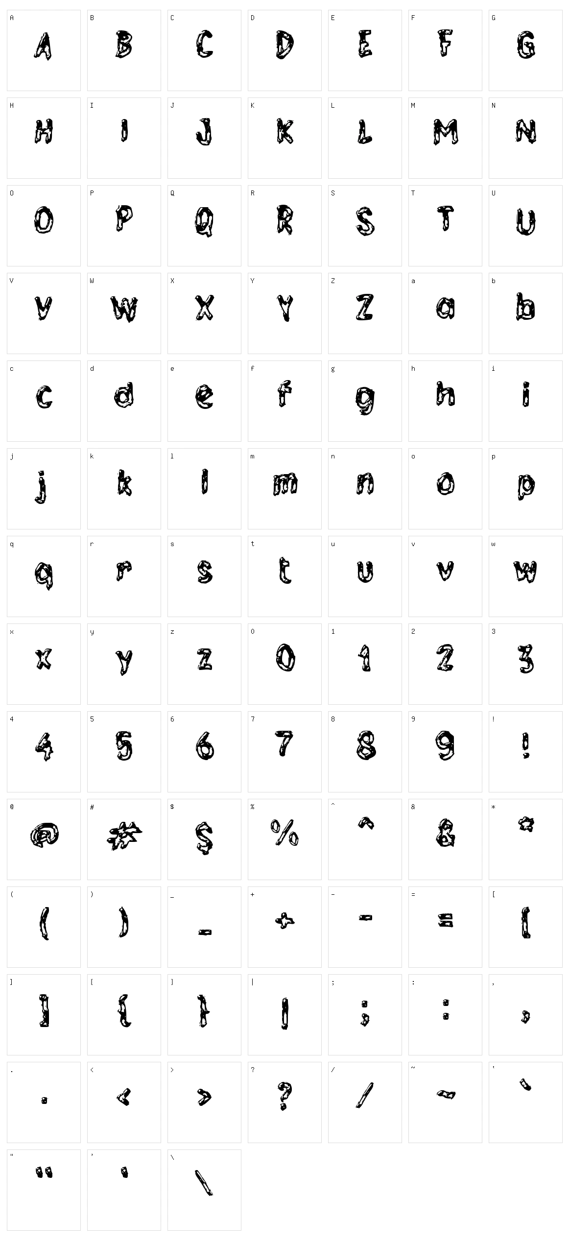 f Fleurant Character Set
