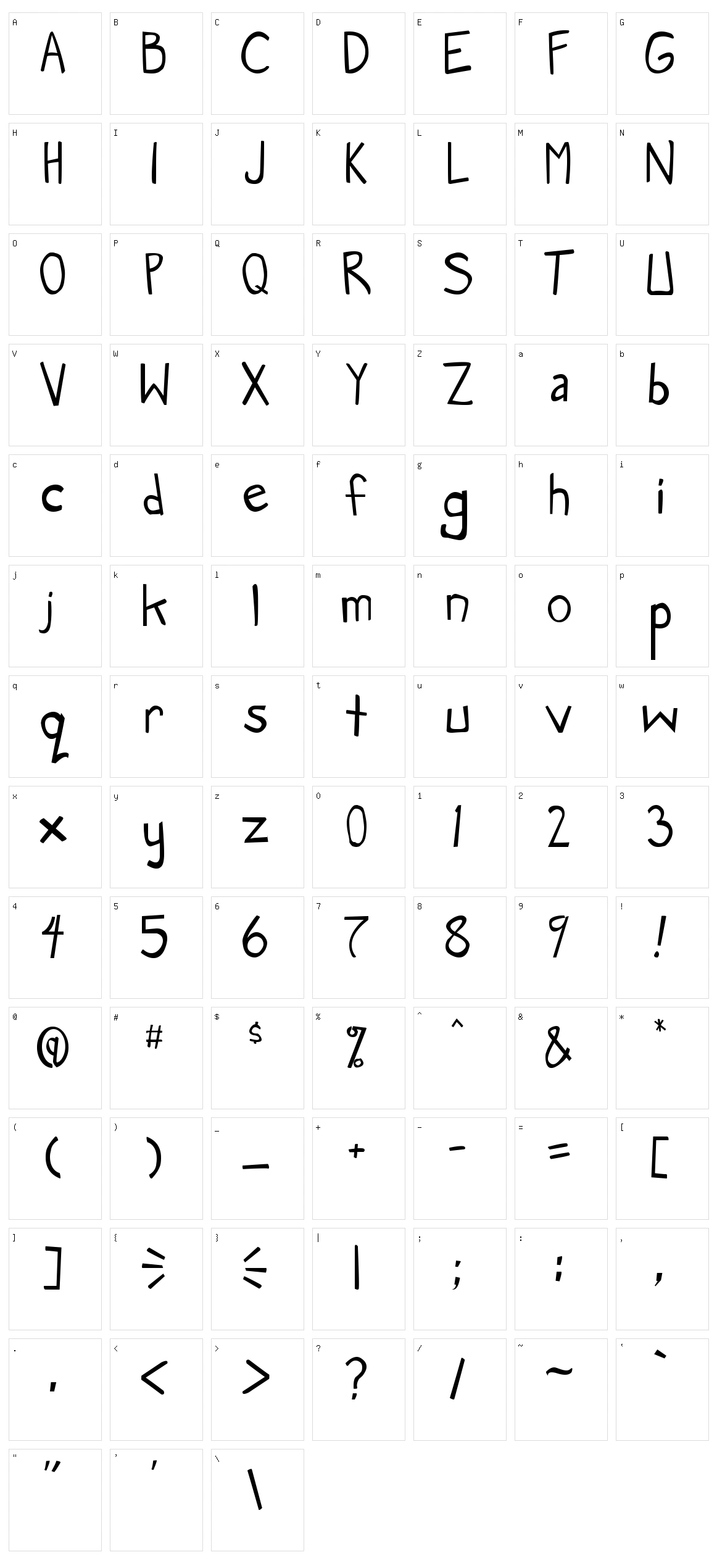 Manga Speak Character Set
