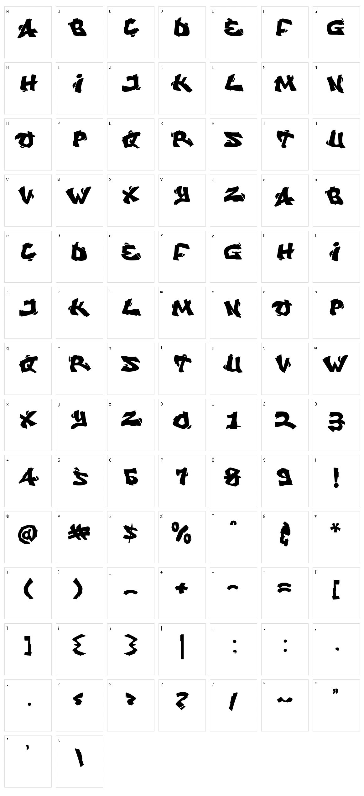 Vandalust Graffiti Character Set