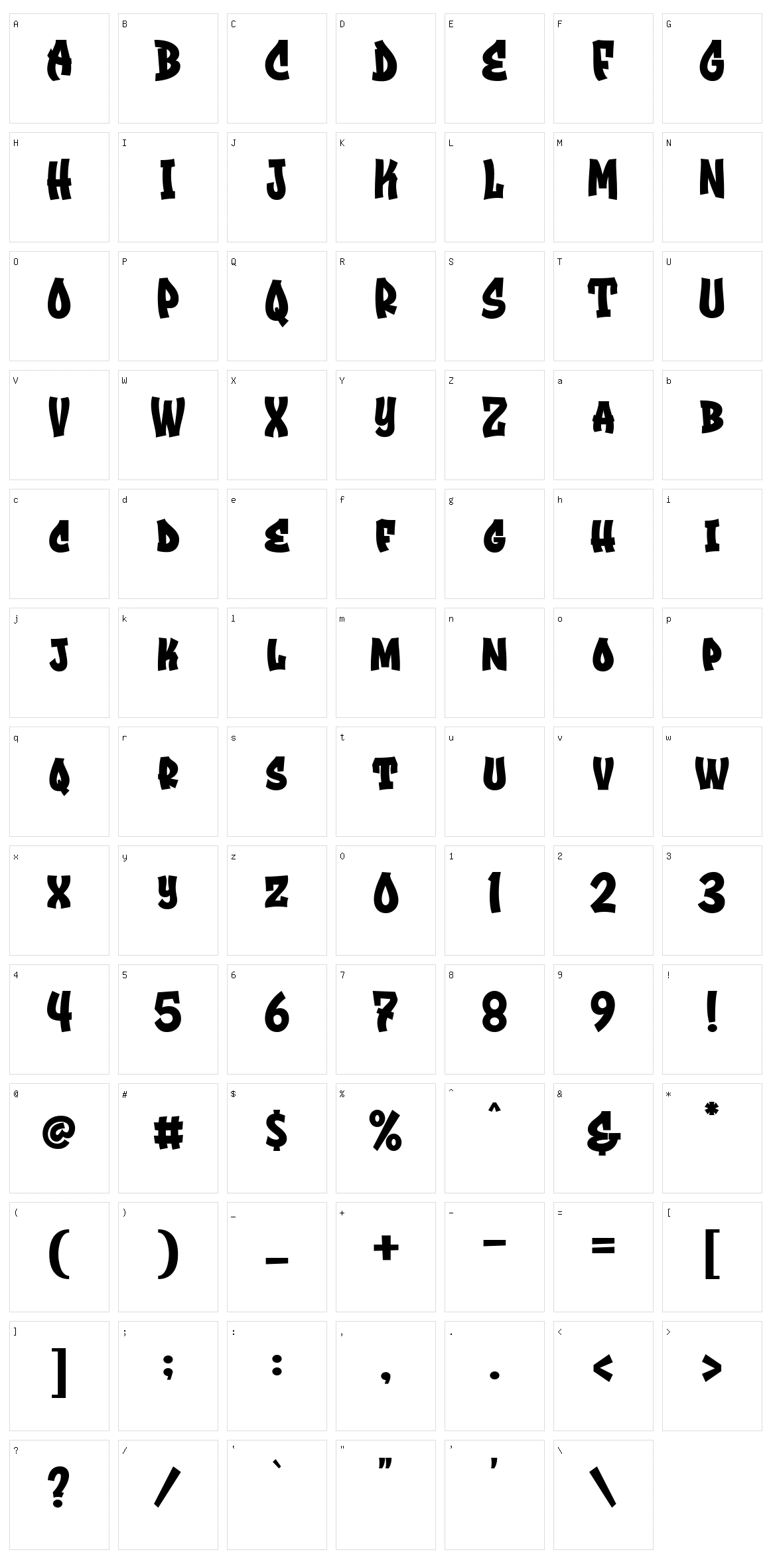 Brockers Character Set
