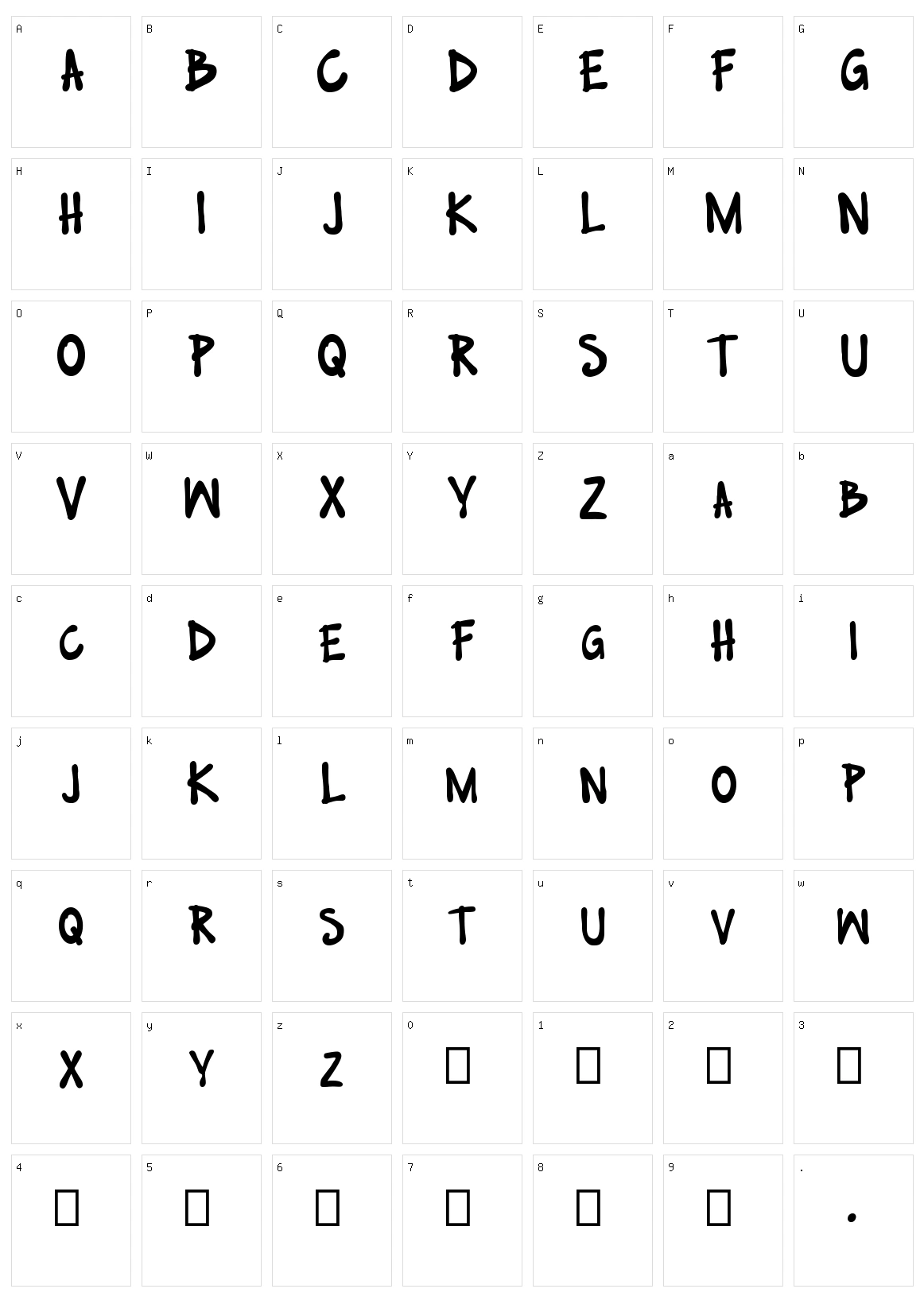 No Nazis Character Set
