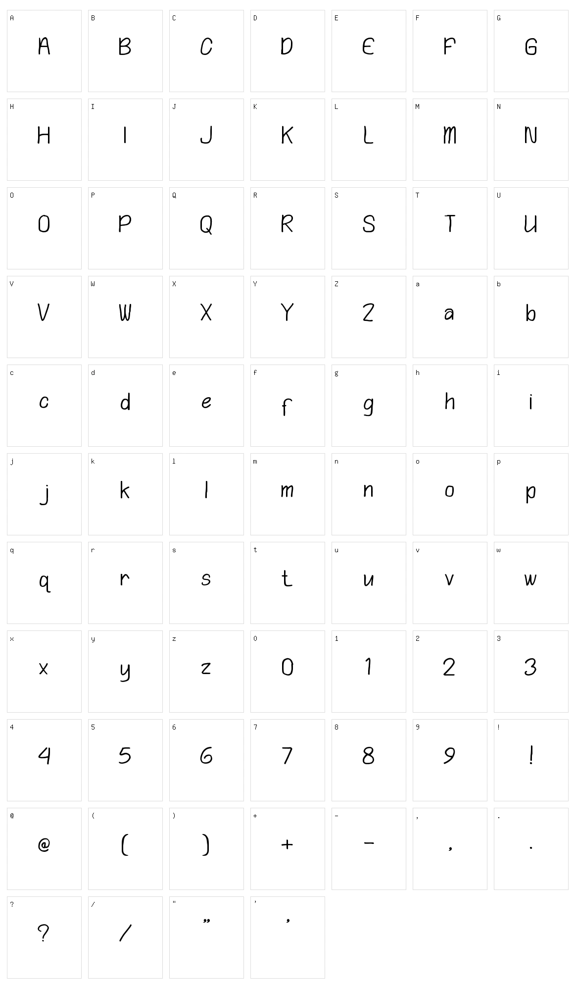 Playing Bumb Character Set
