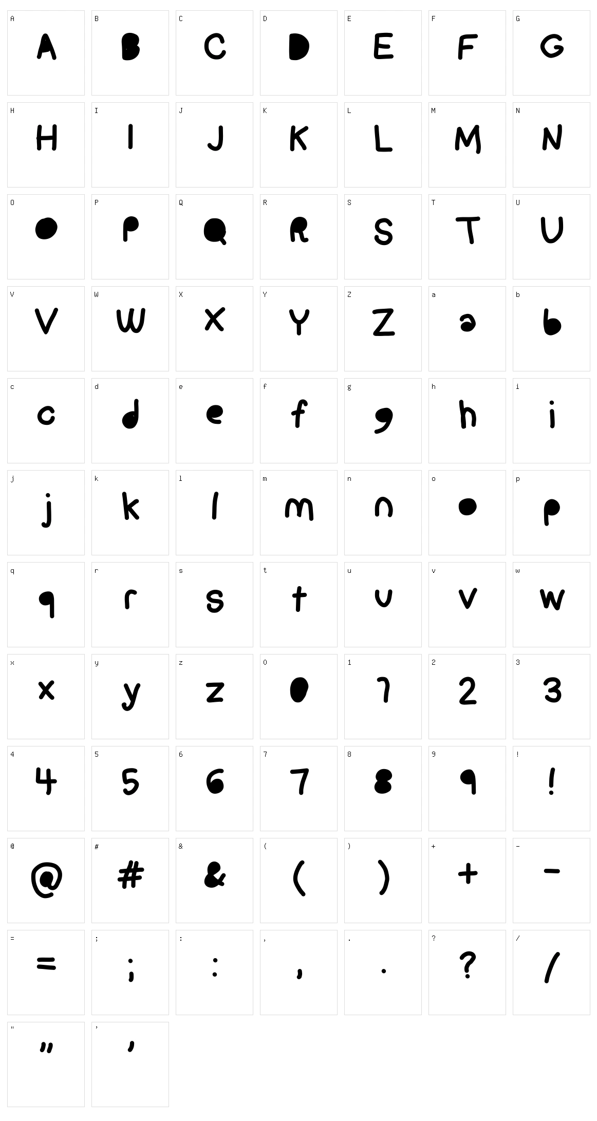 Pocket Character Set