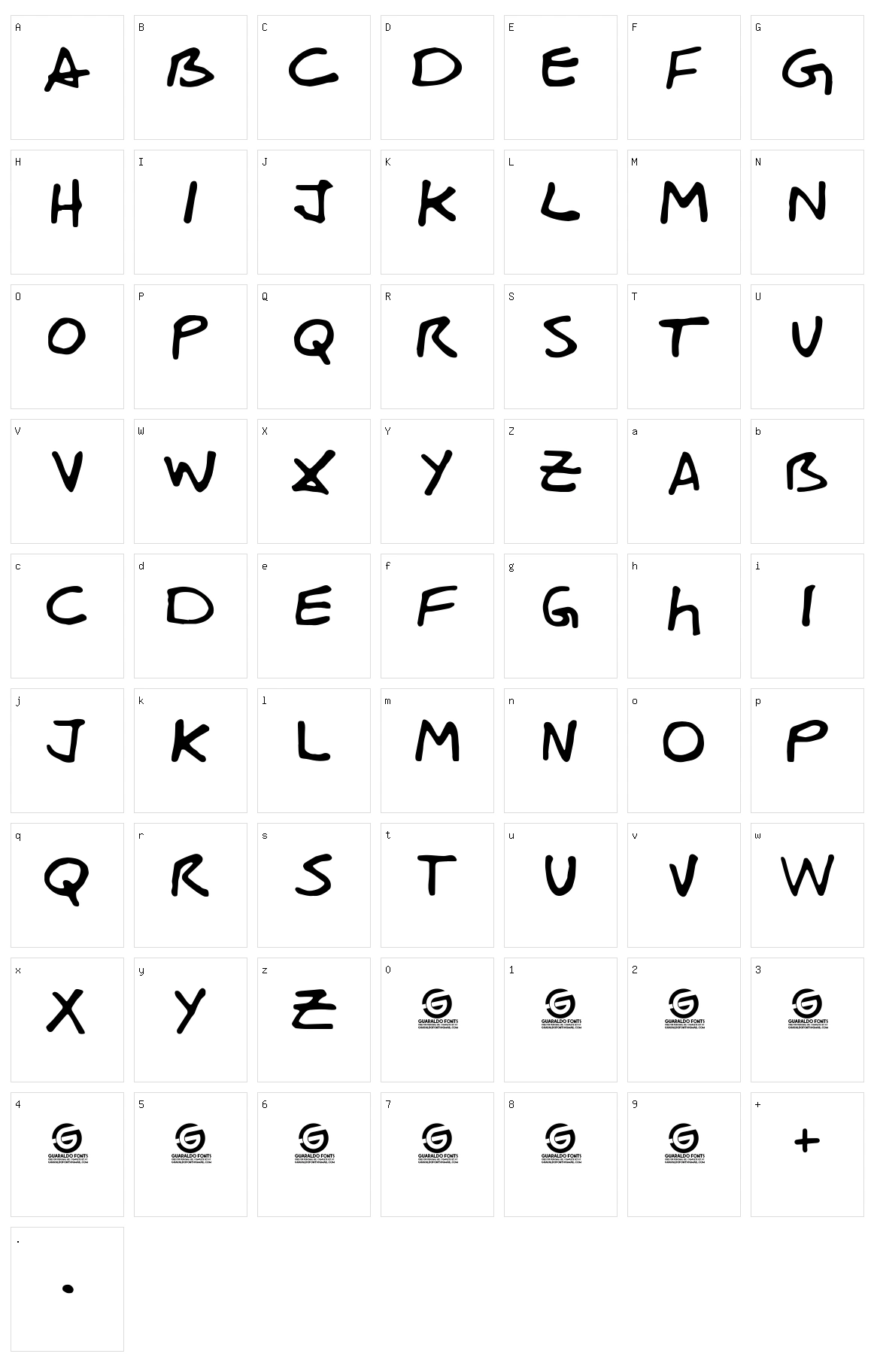 Rasomac Character Set