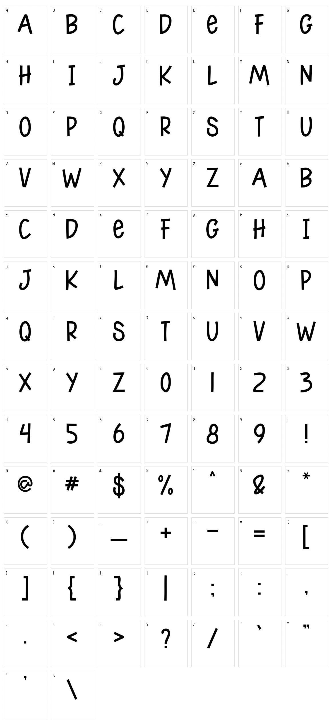 Roklien Character Set
