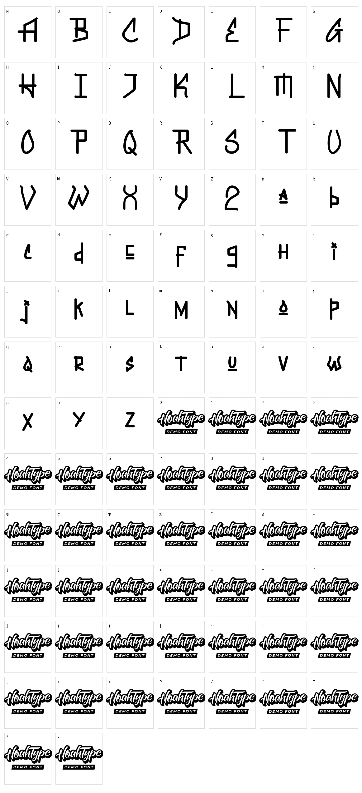 Graffiti New Character Set