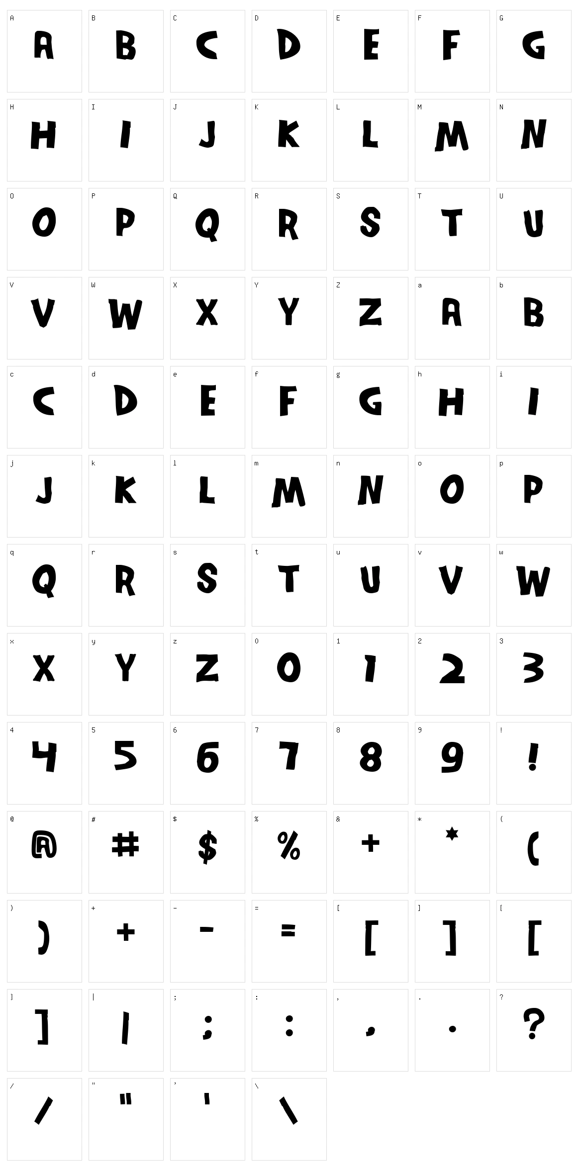 Series Orbit Character Set