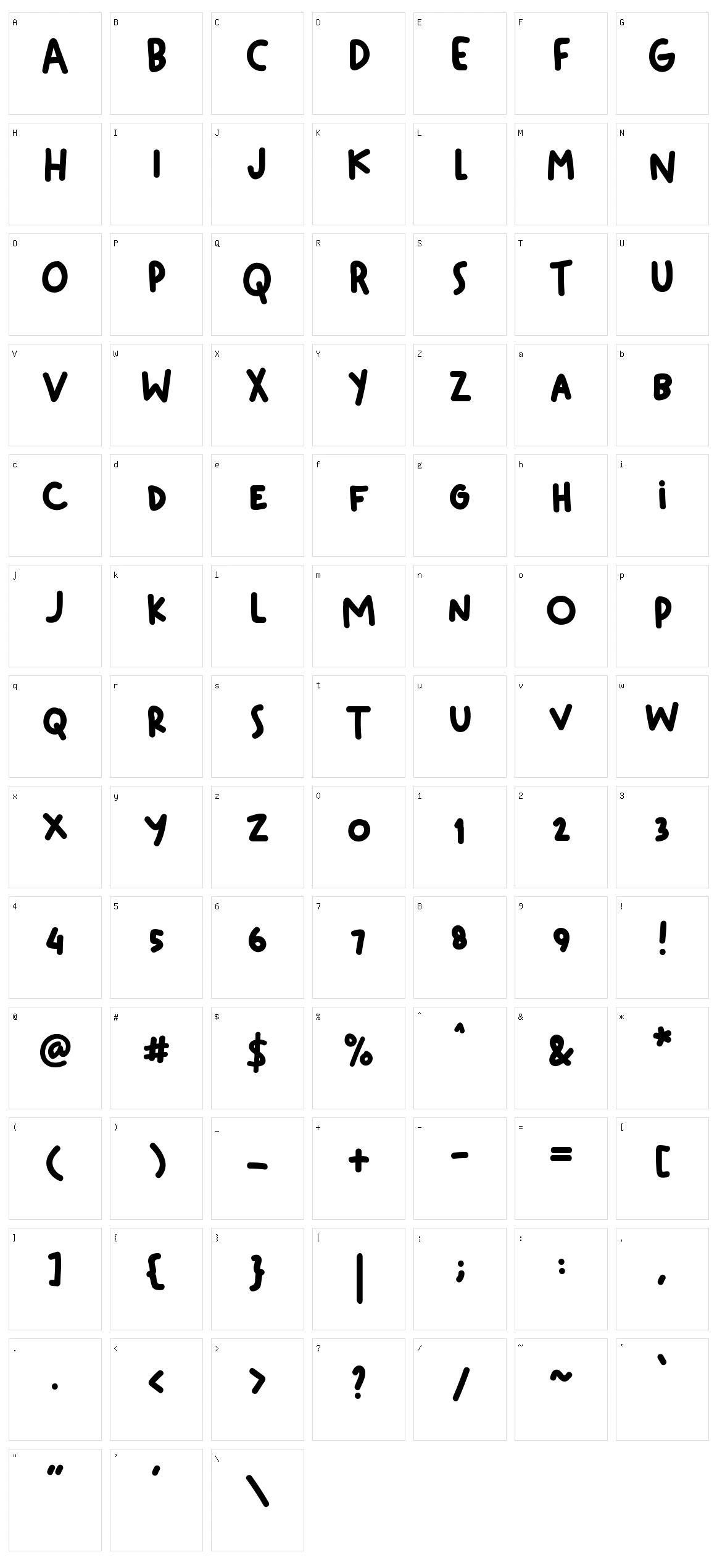 Skrapbook Character Set