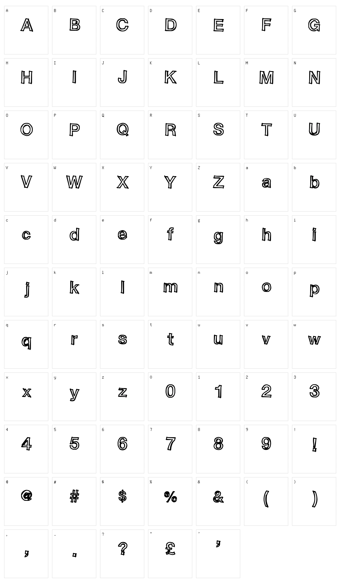 Sloppy Comic Character Set