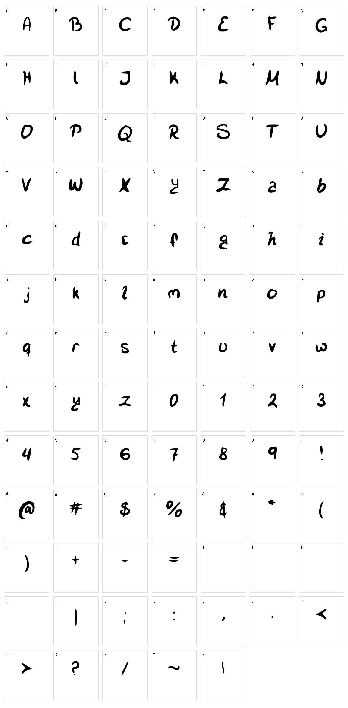 SmiSmi Character Set