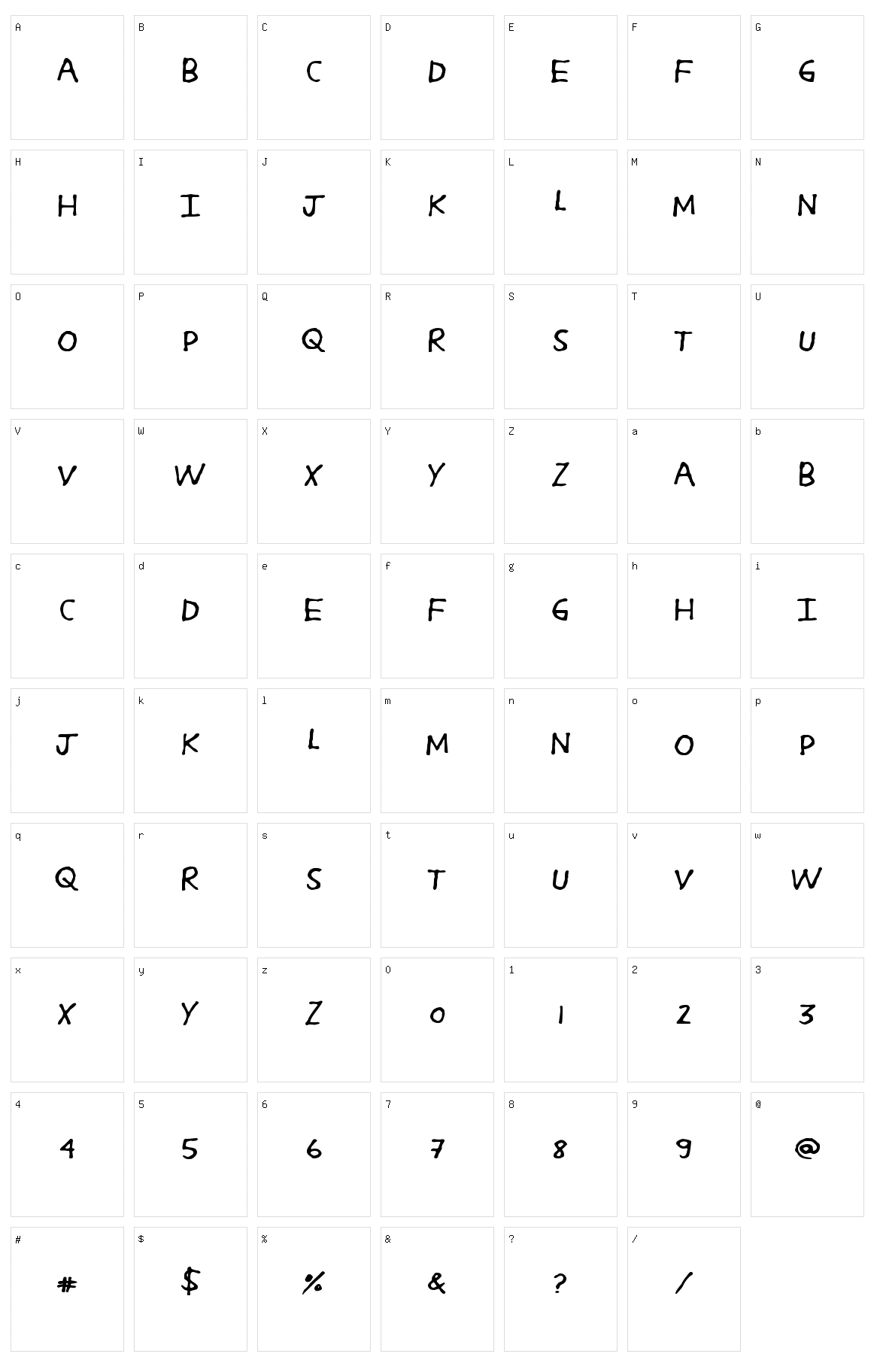 Soda Crack Character Set