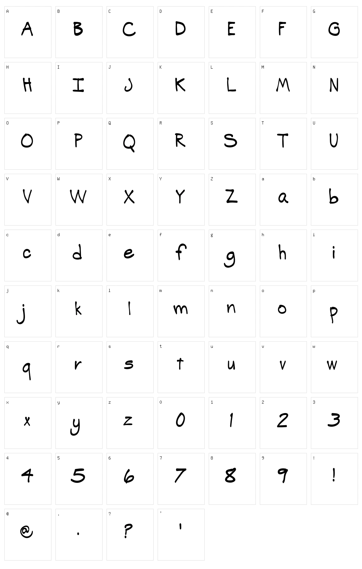 SP Casual Character Set