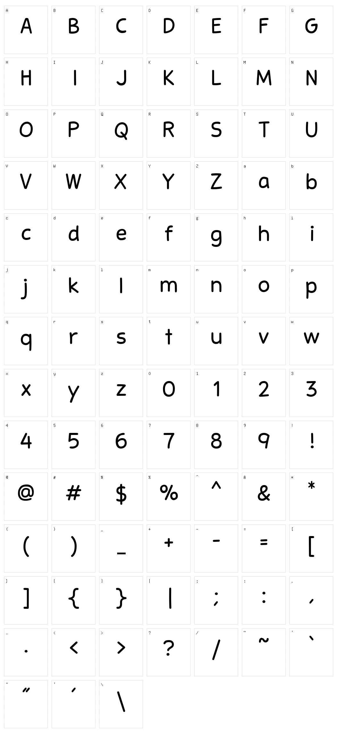 Stanberry Character Set