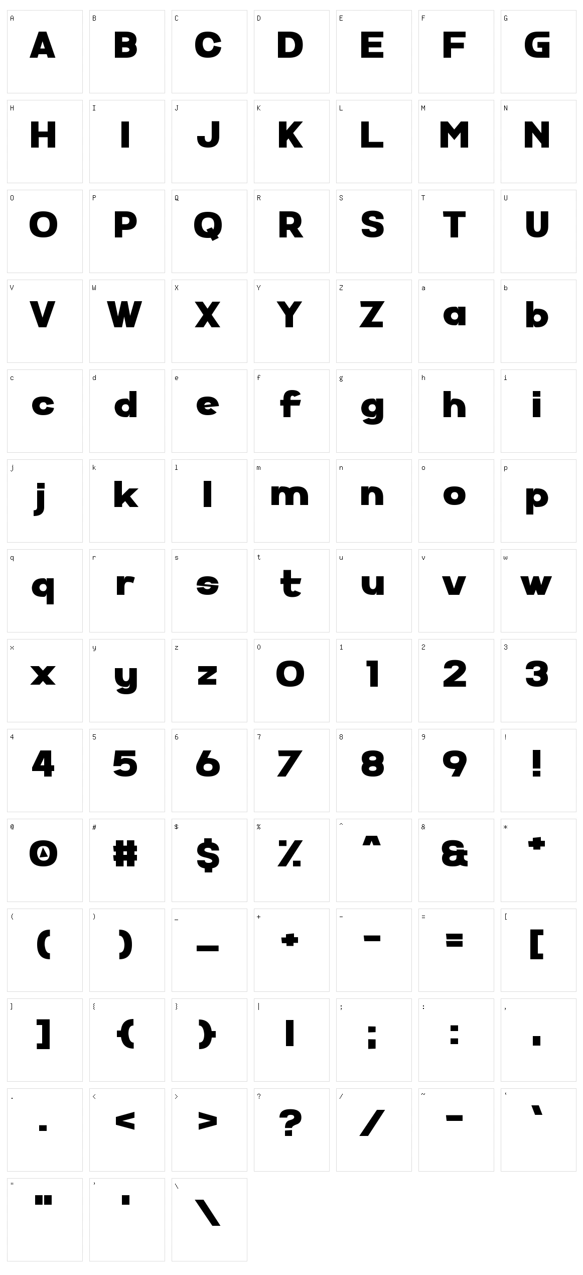Super Comic Character Set