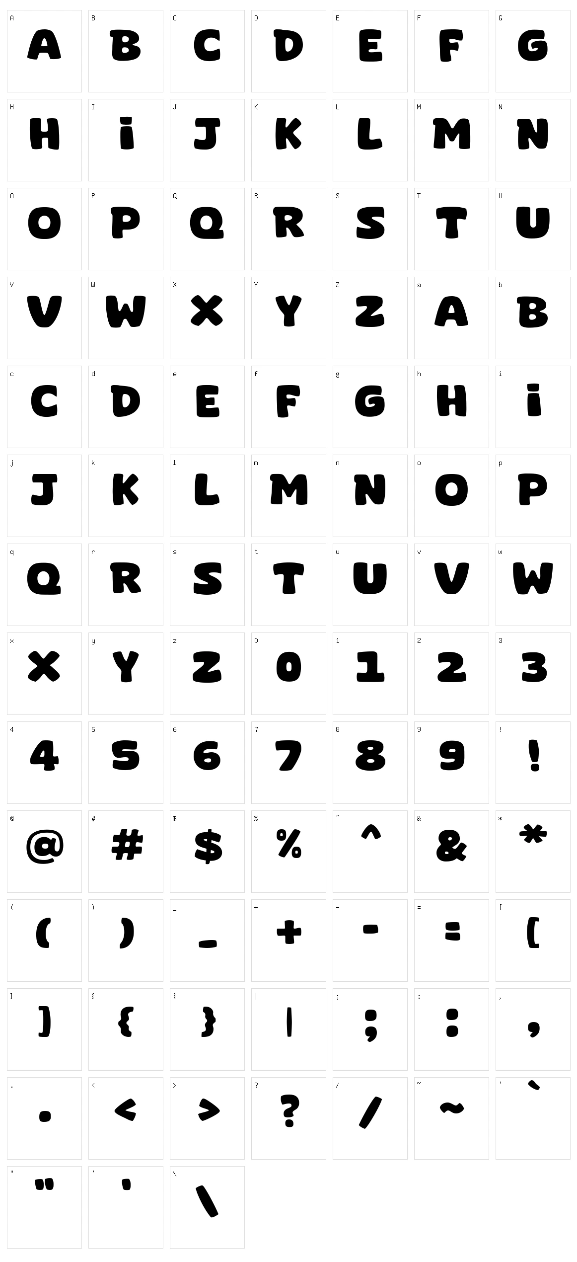 Super Comic Character Set