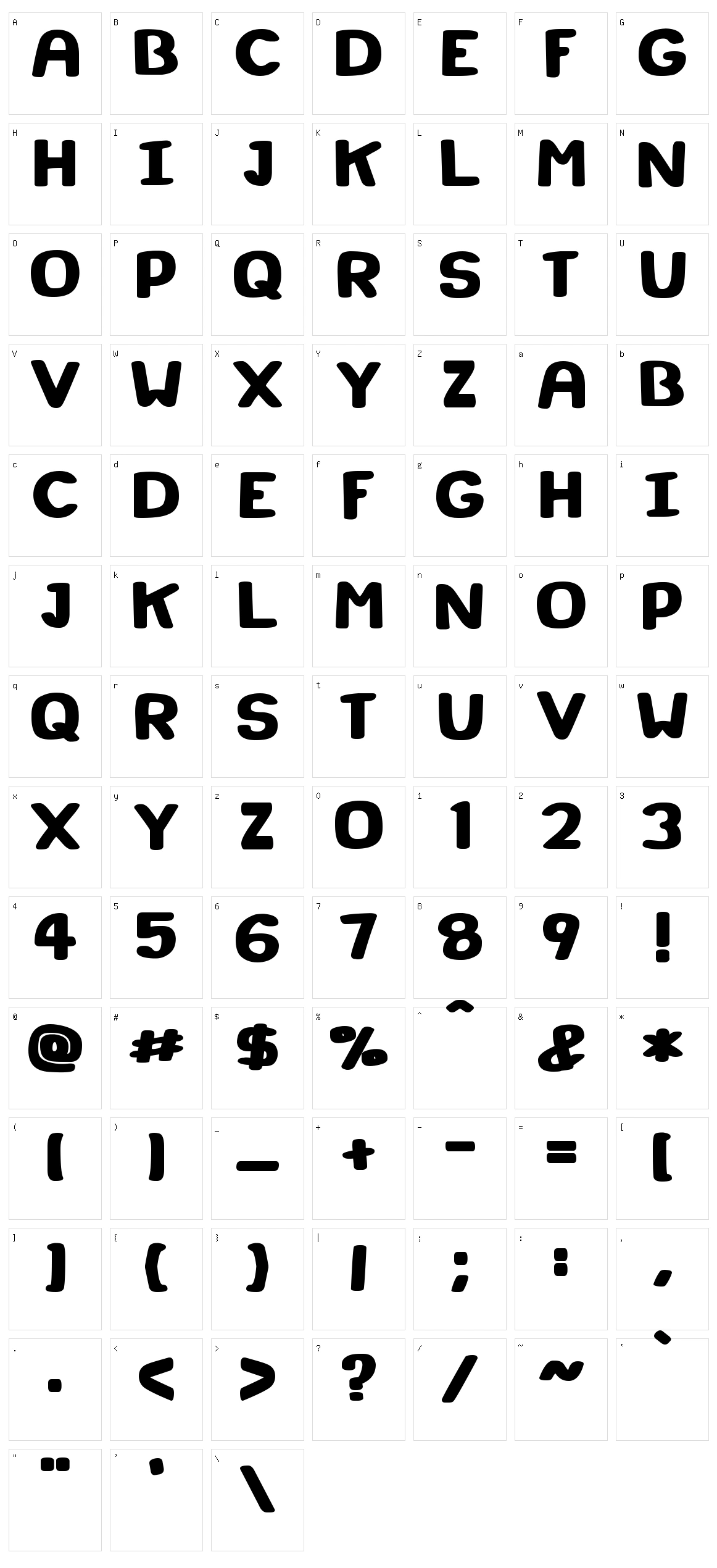 Super Marker Character Set