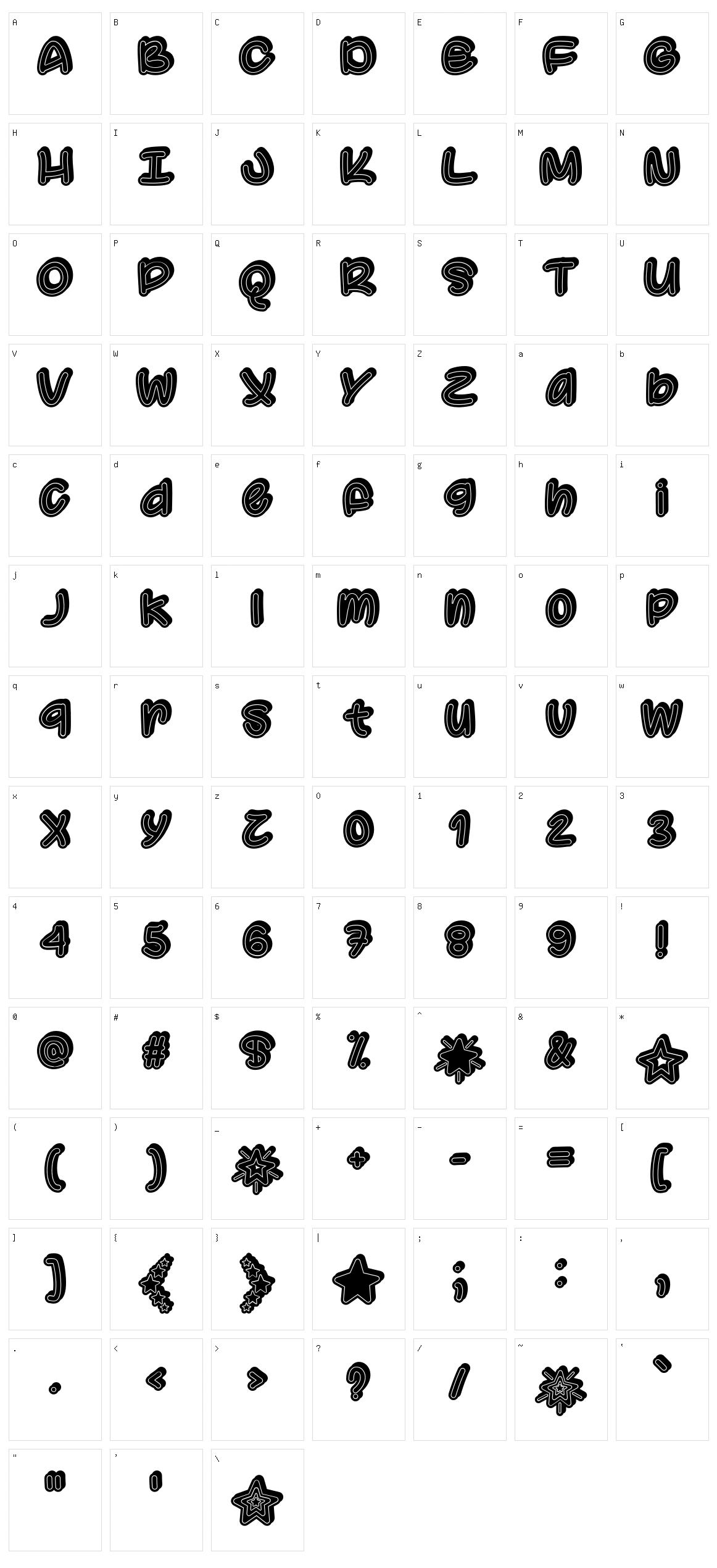 Supermassive Black Hole Character Set
