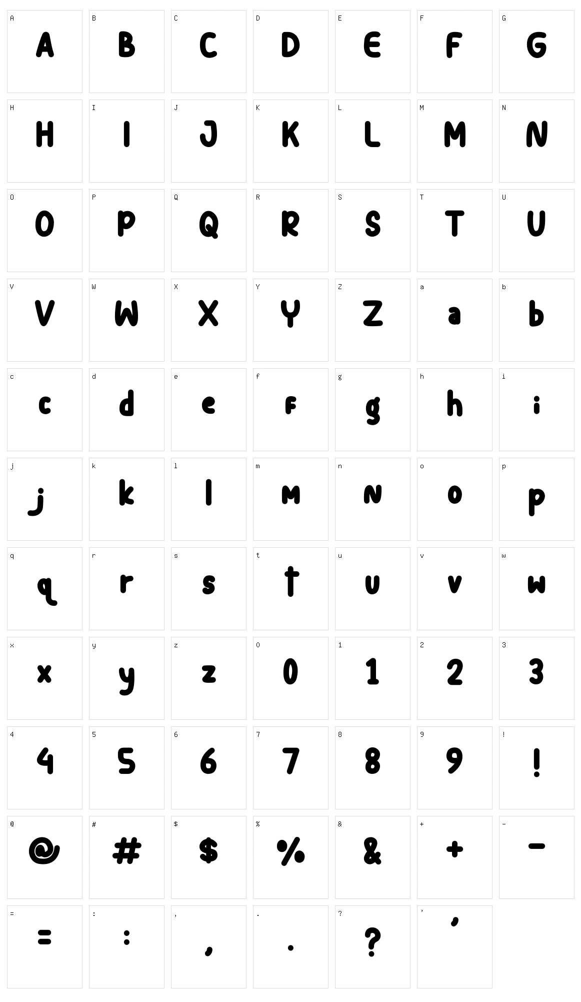 The Riola Character Set