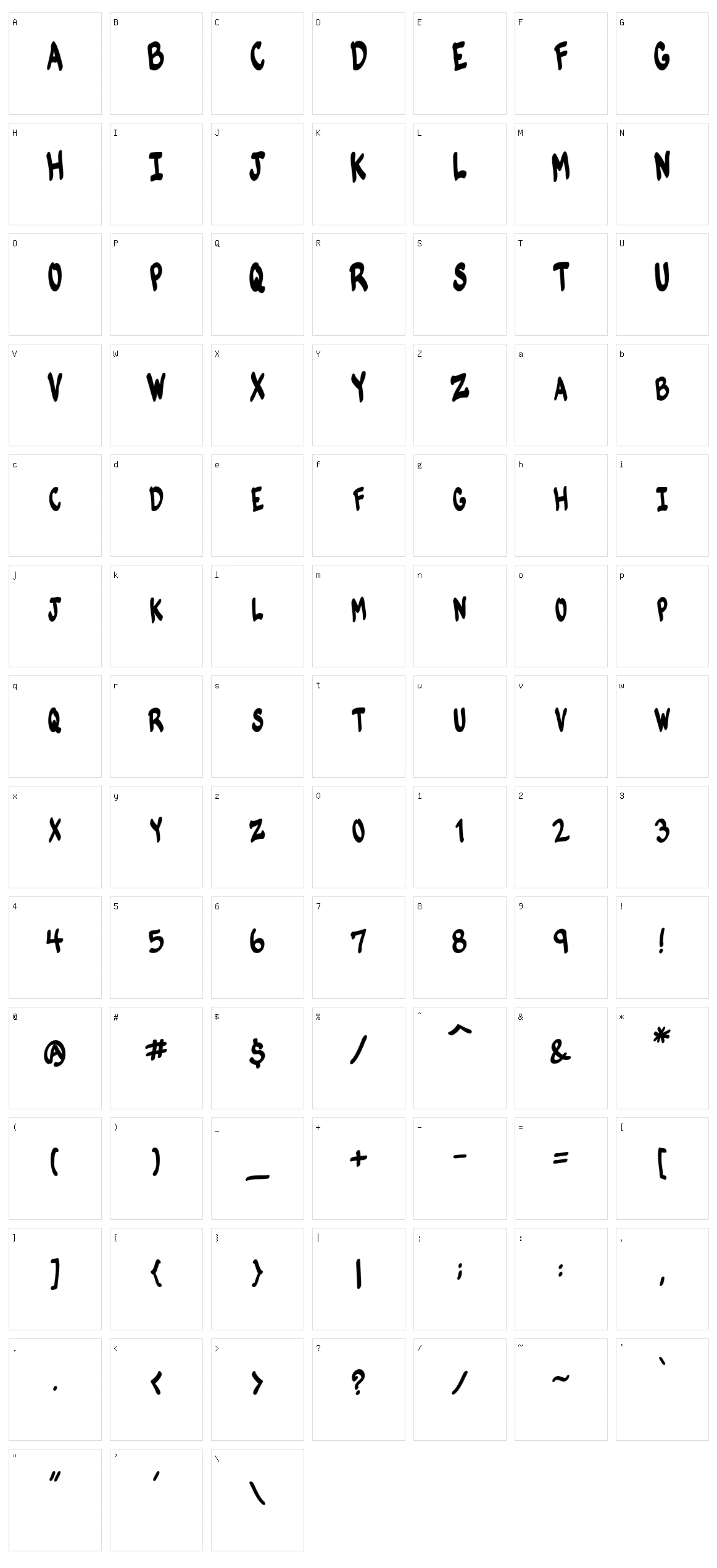 VTC Komik Skans Character Set