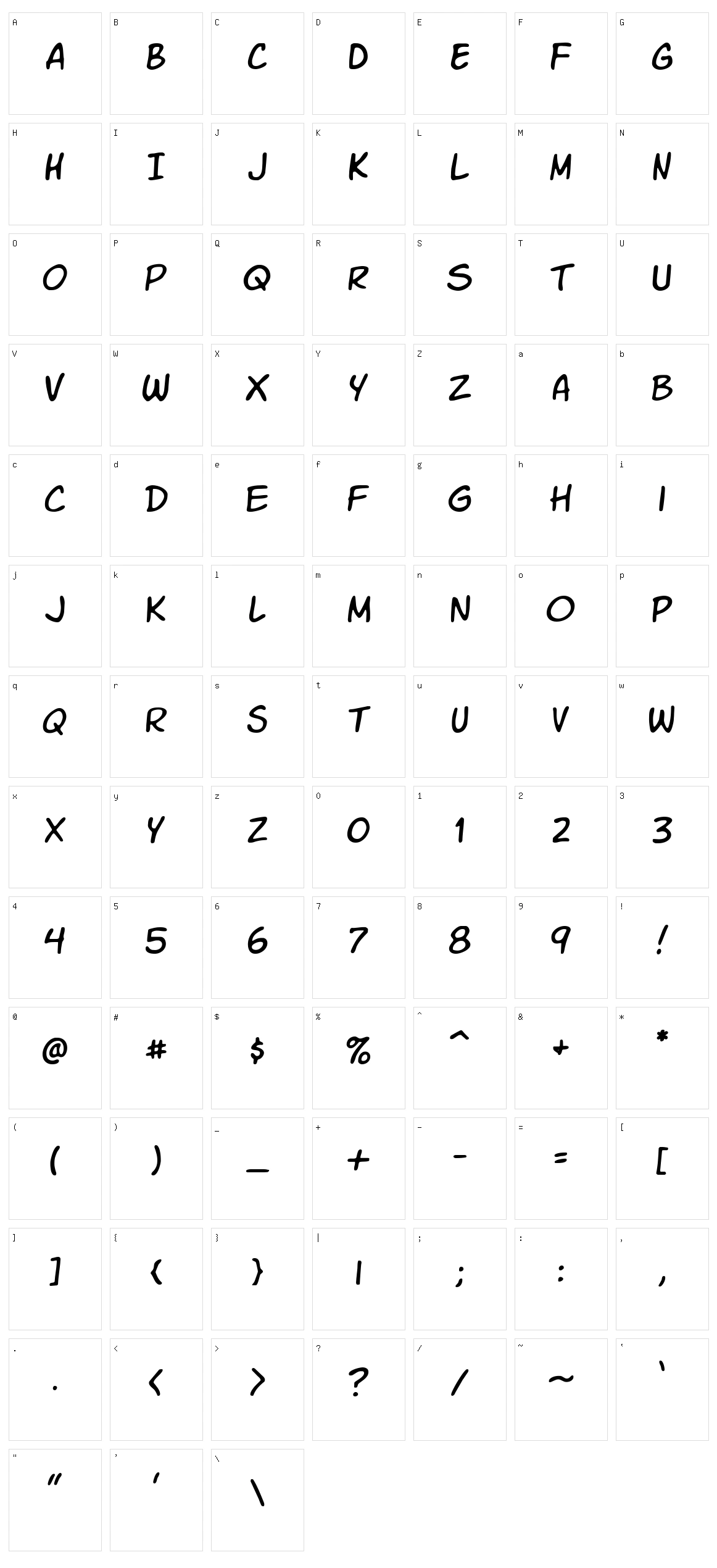 VTC Letterer Pro Character Set