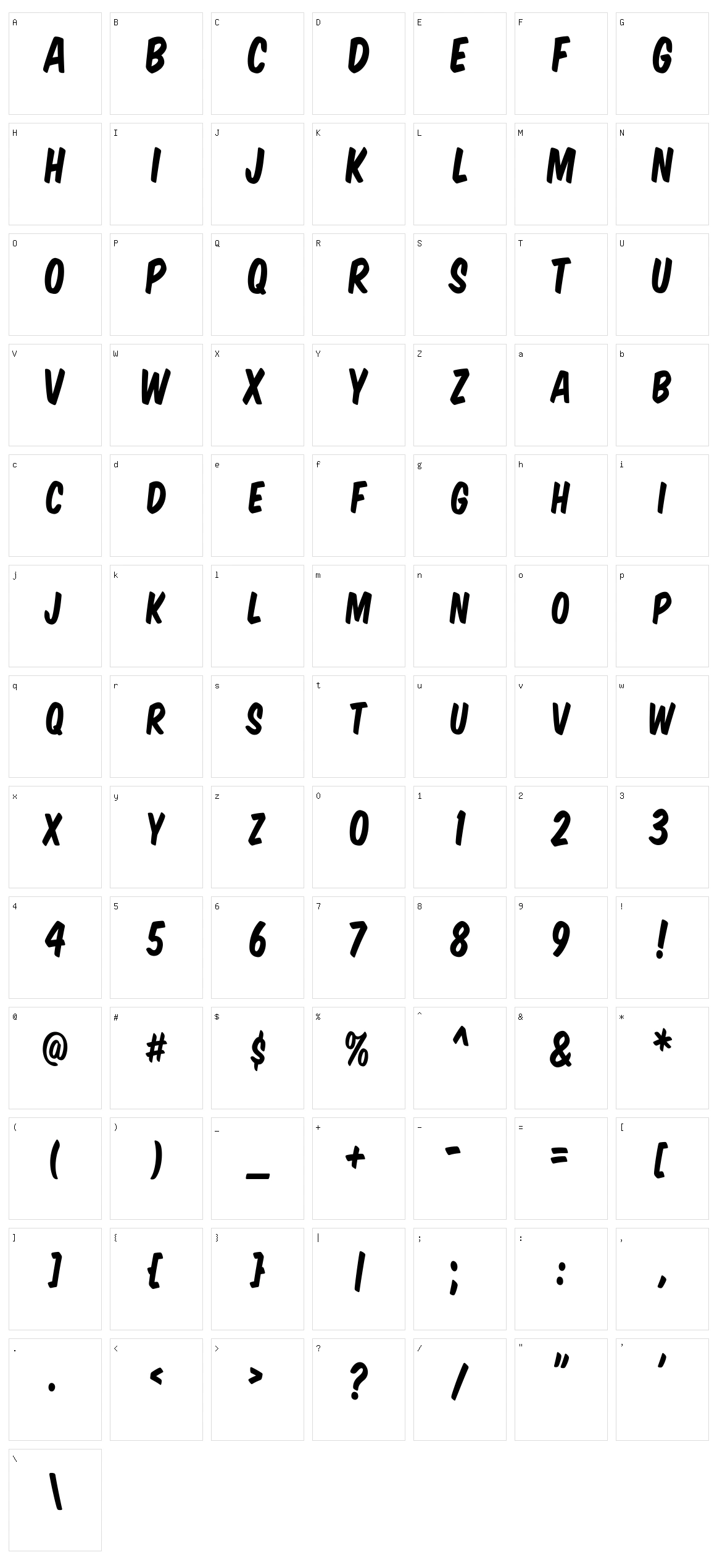 VTC Supermarket Sale Character Set