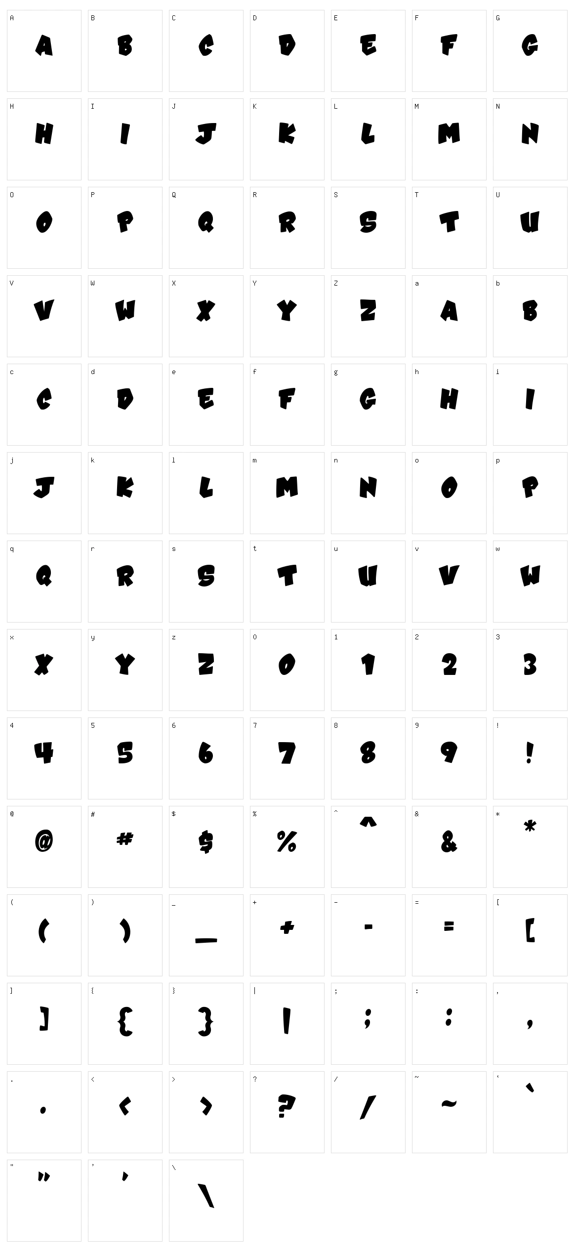 VTC-Karnival Character Set