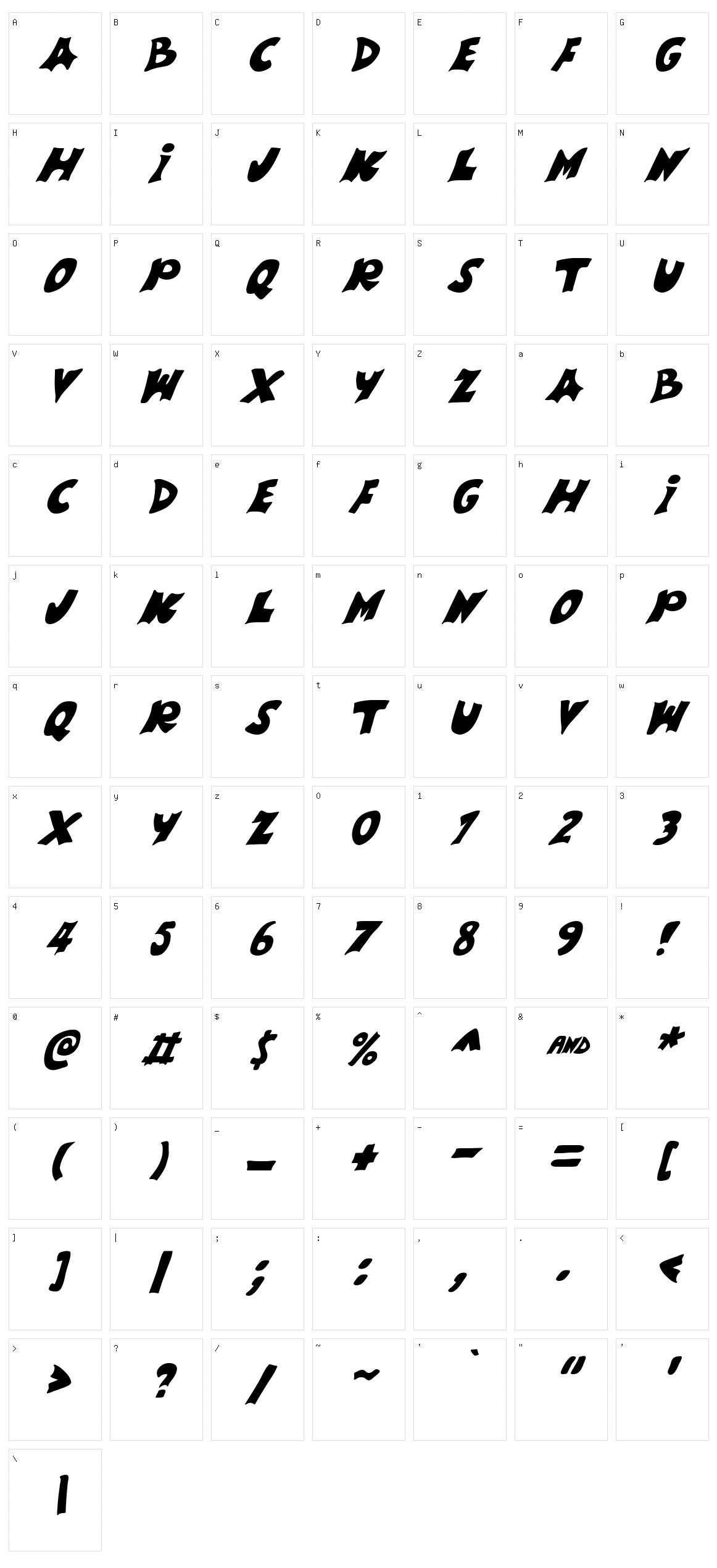 Weird Comic Character Set