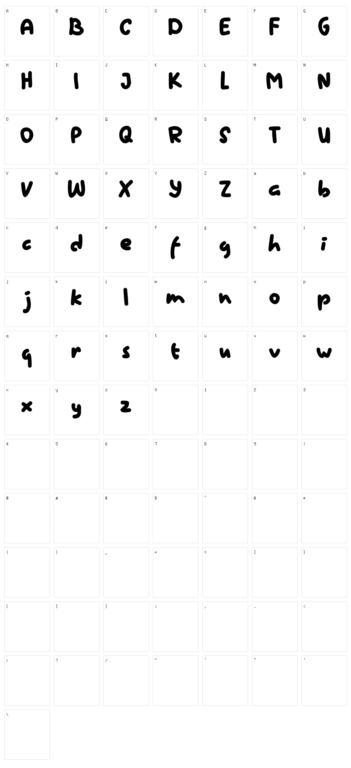 Westau Character Set