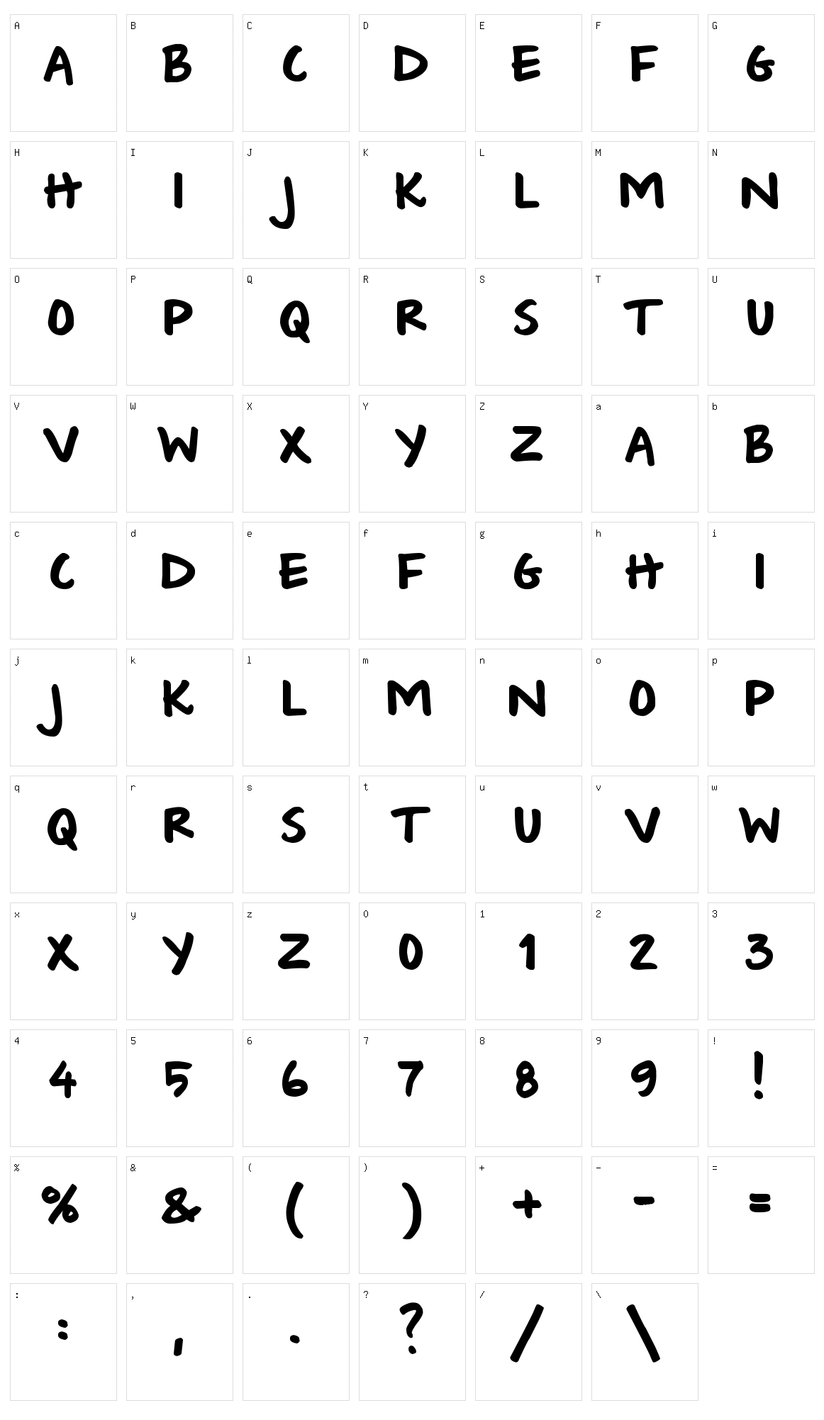 Wishlist 2009 Character Set