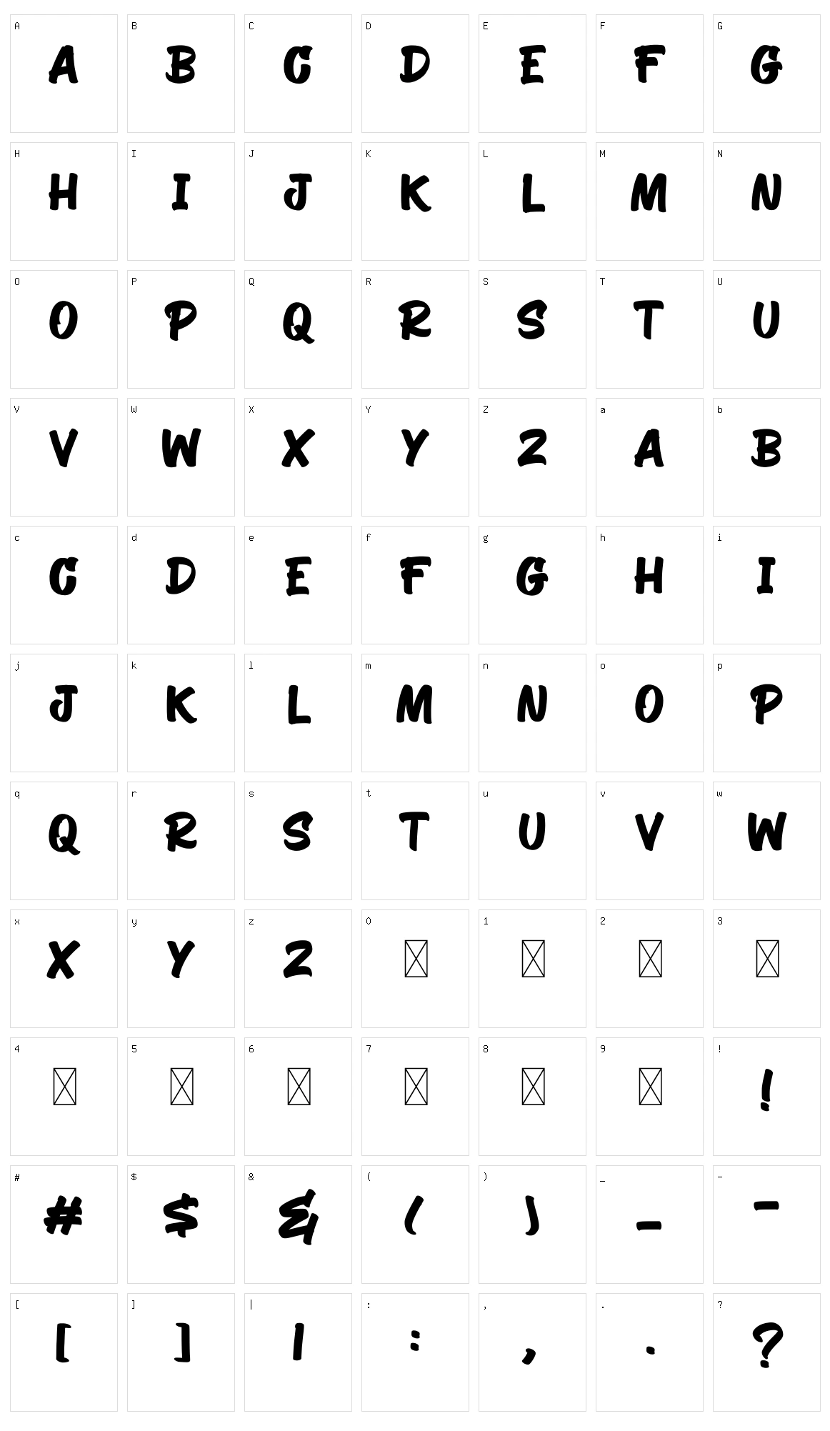 Wores Paint Character Set