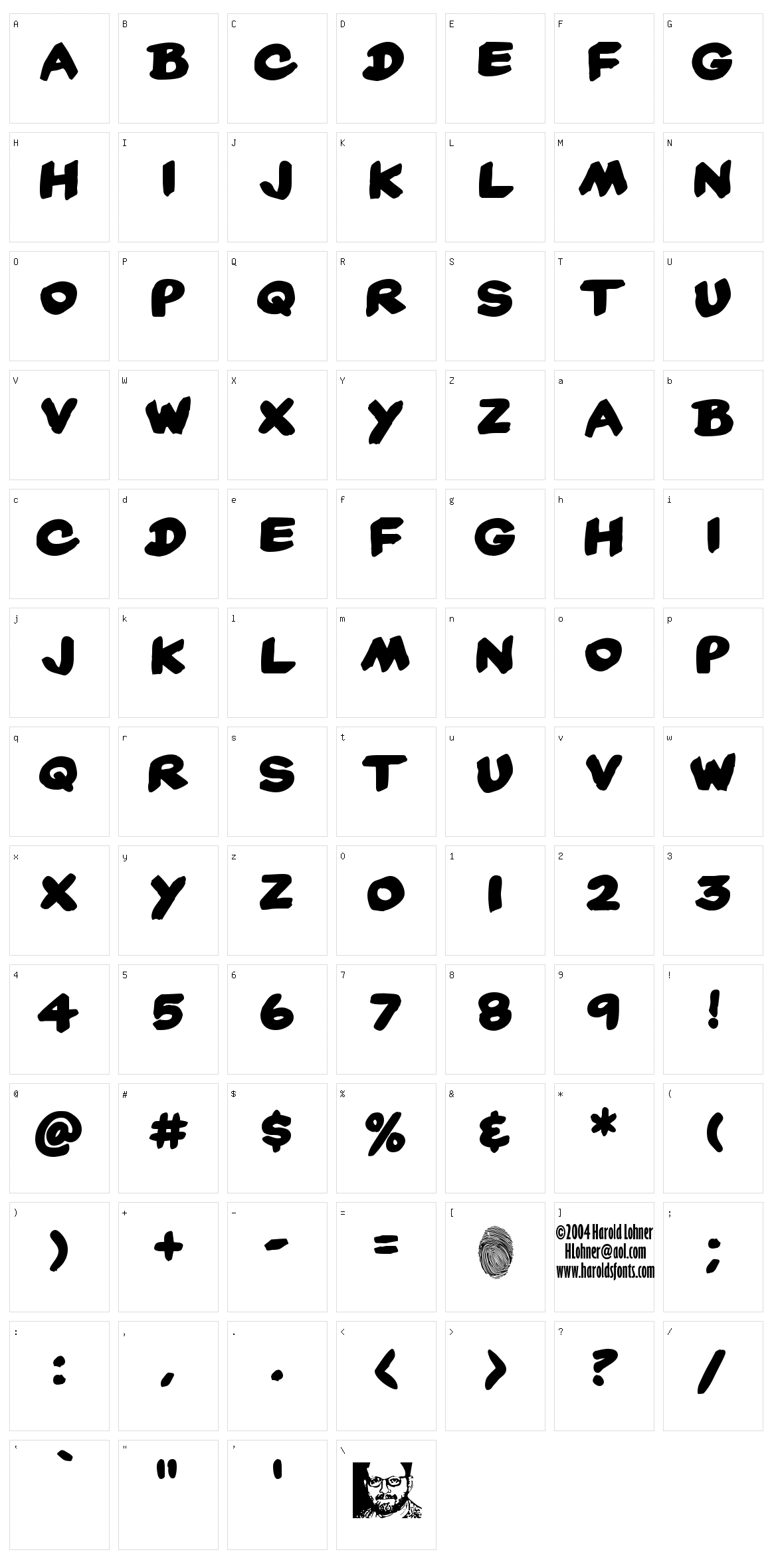 Yard Sale Character Set