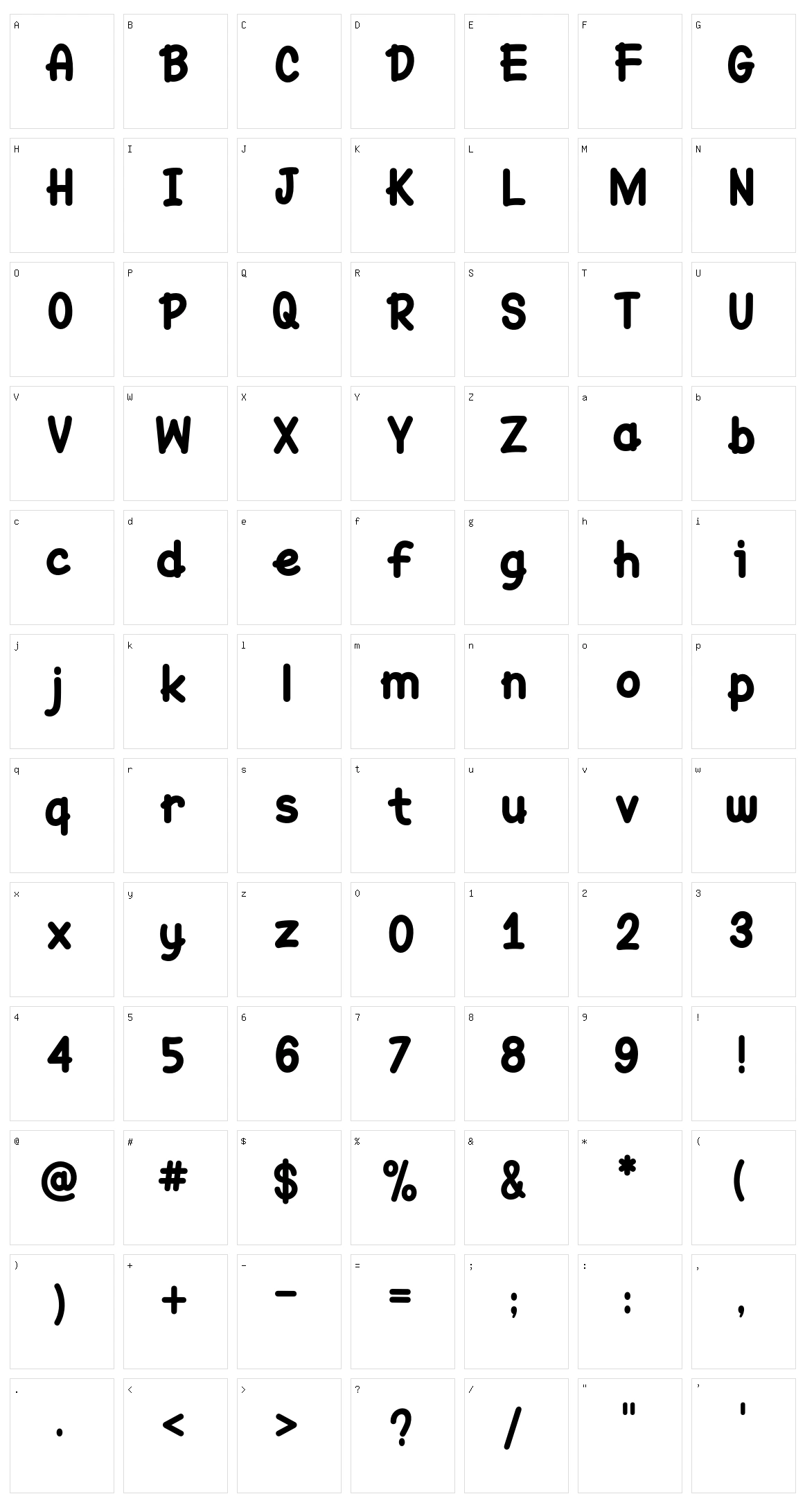 Yellow Cat Character Set