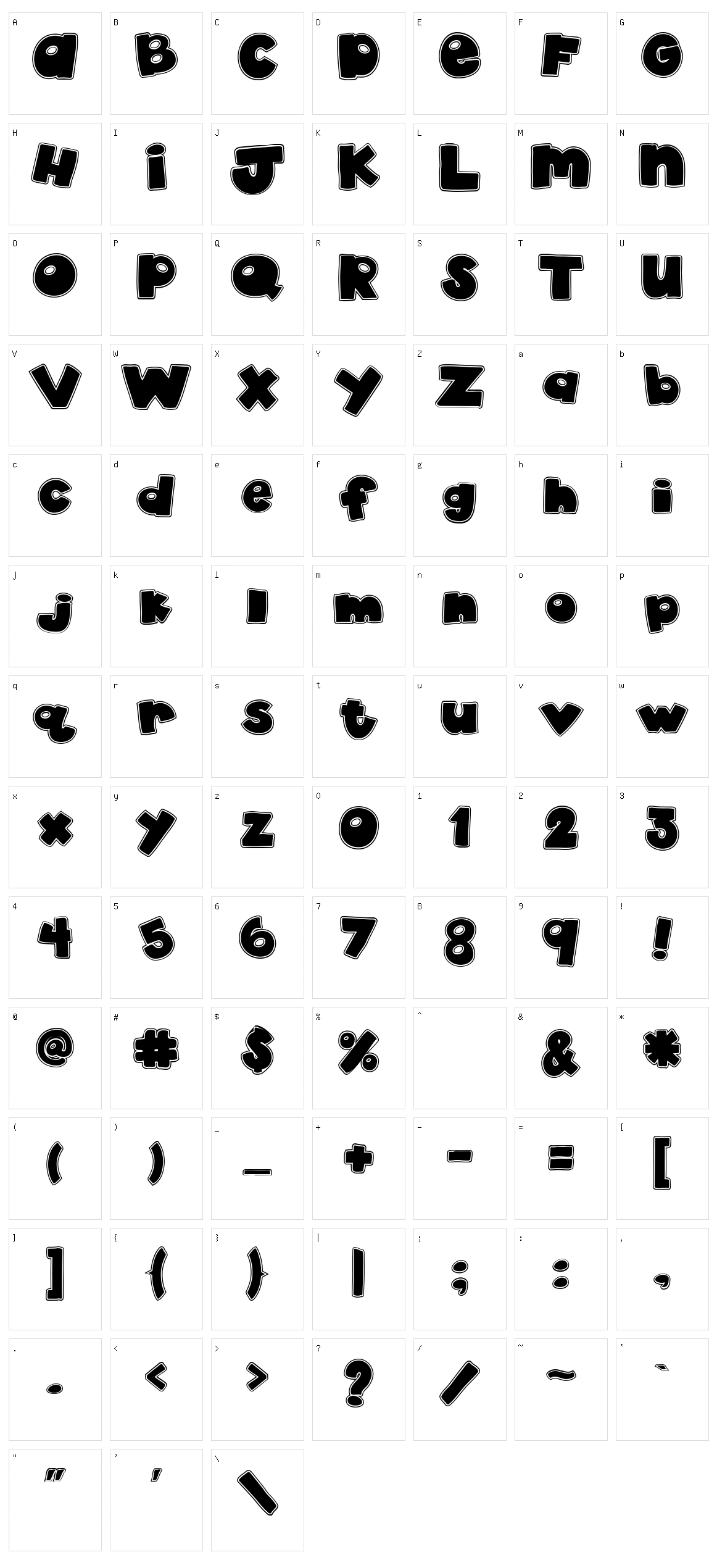 Aka Dylan Character Set